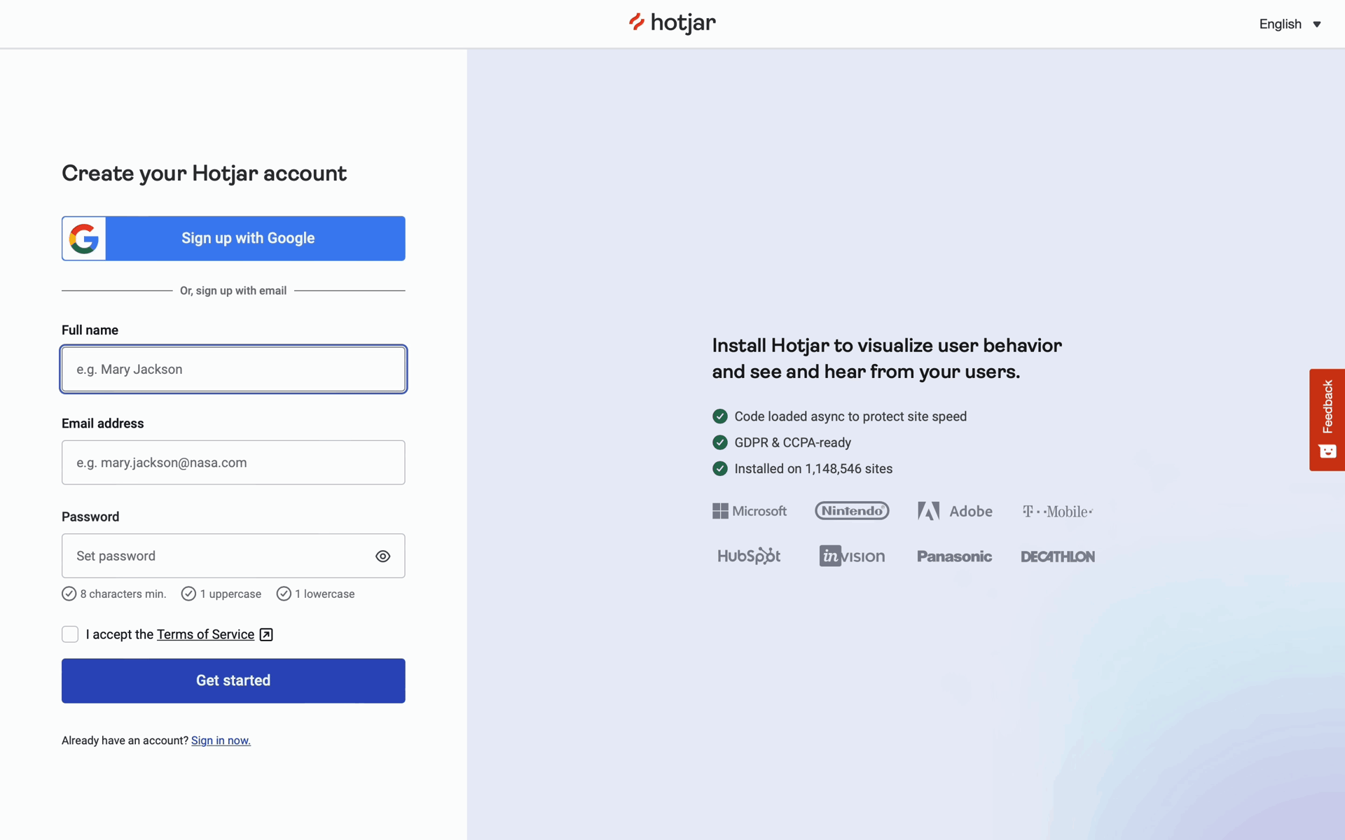 Hotjar Web Business interface screenshot 10