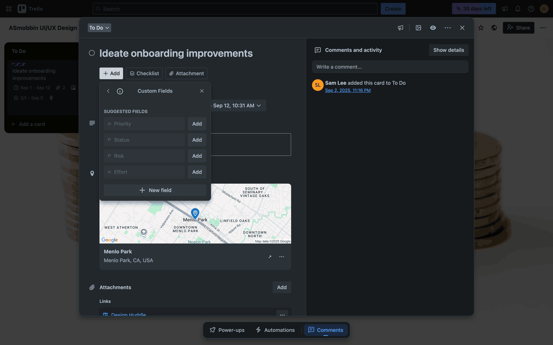 Trello Web Business interface screenshot 6