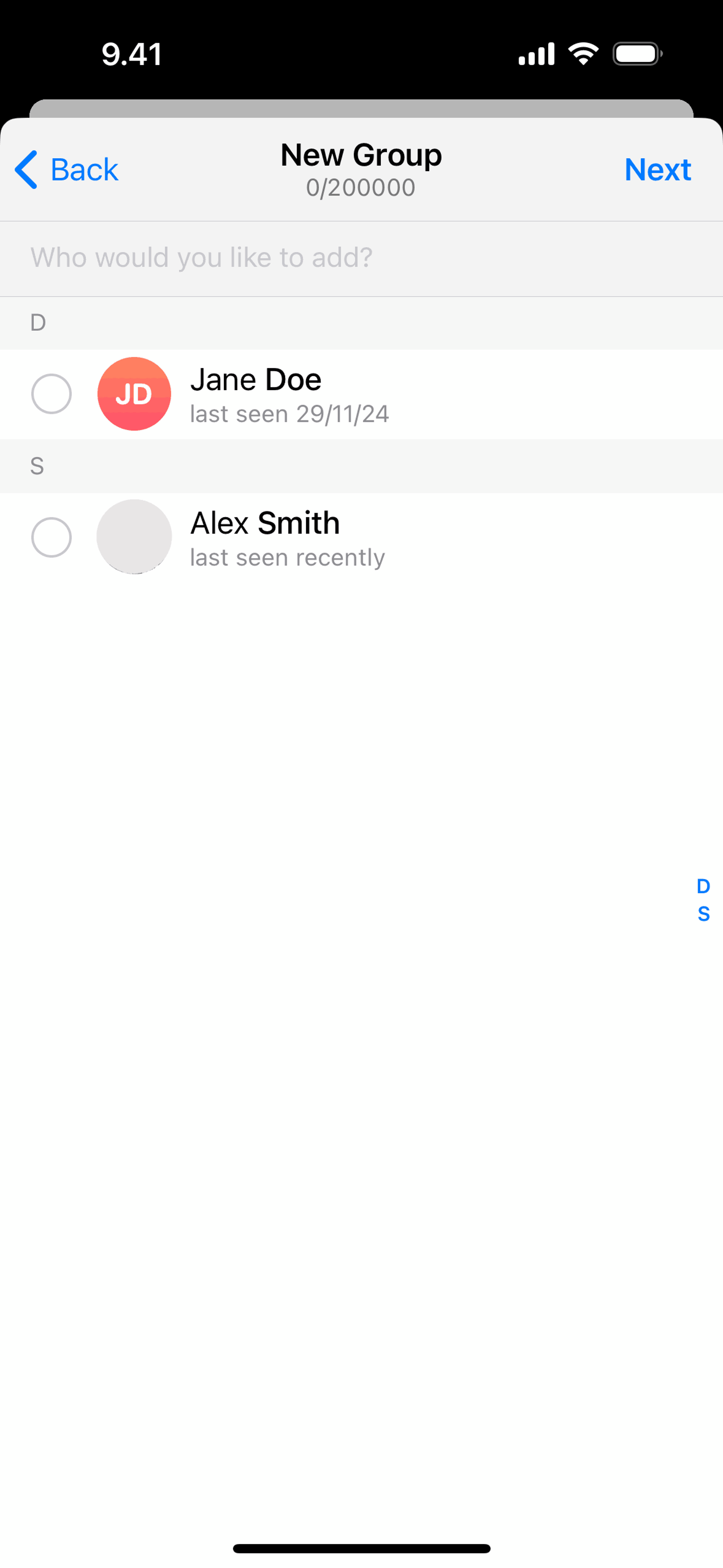 Telegram iOS Social Networking interface screenshot 21