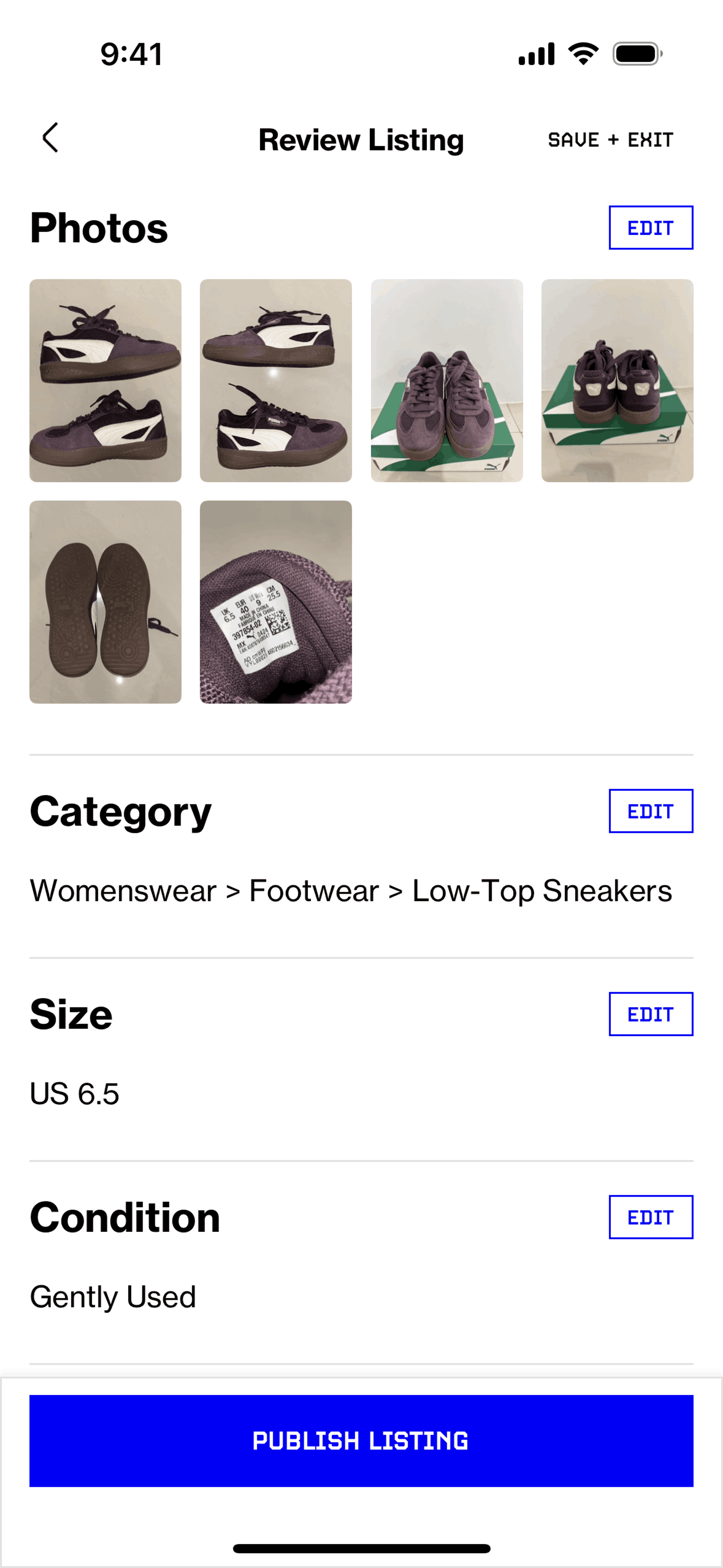 Grailed iOS Shopping interface screenshot 18