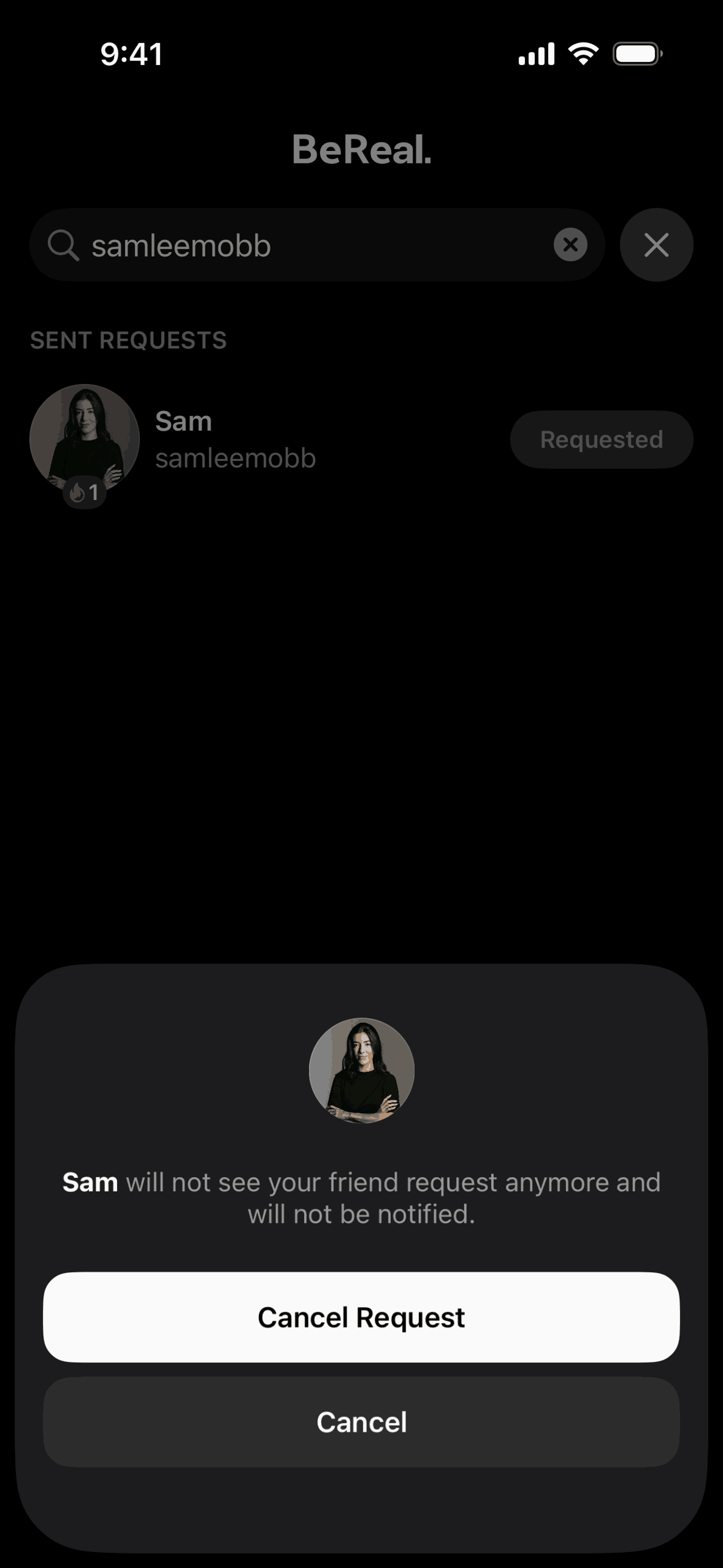 BeReal. iOS Photo & Video interface screenshot 5