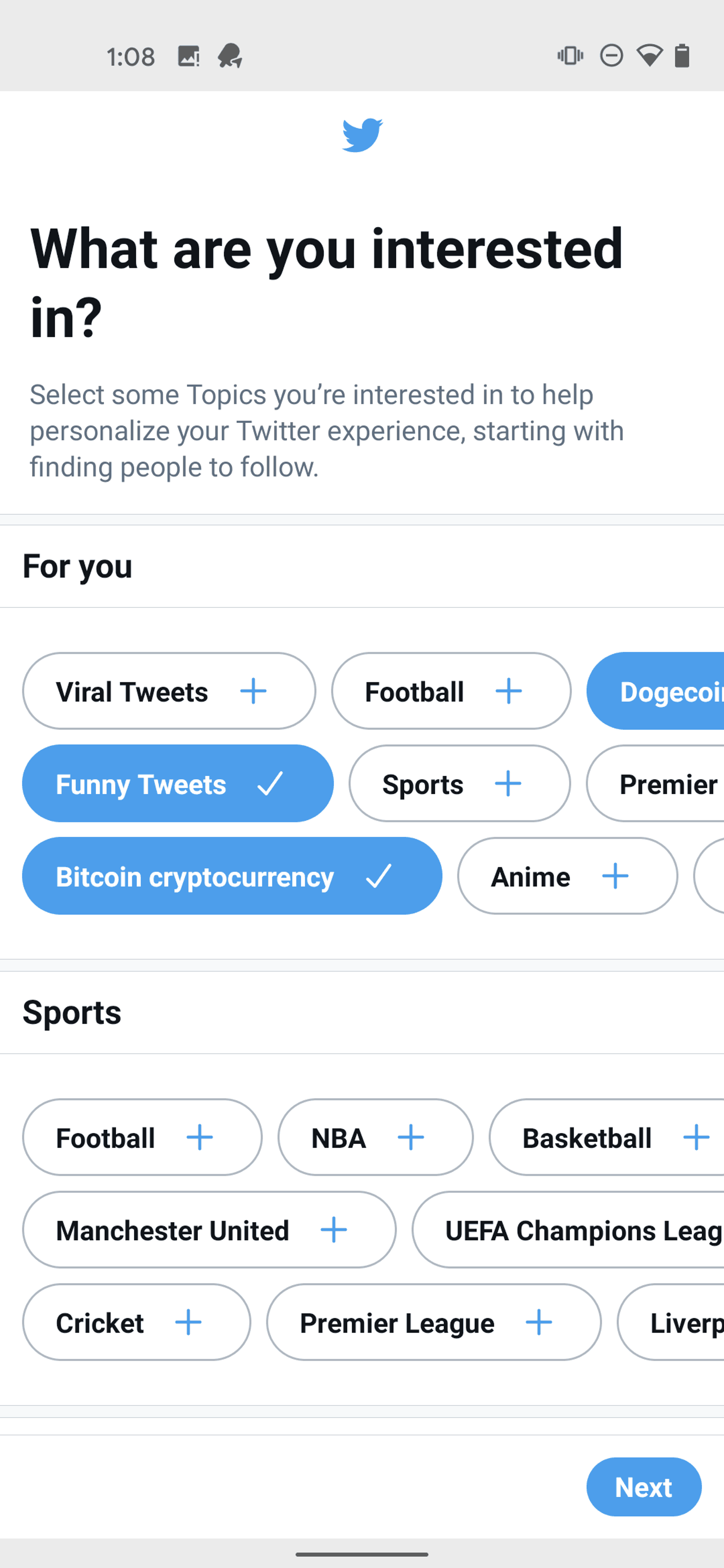 Twitter Android Social Networking interface screenshot 18