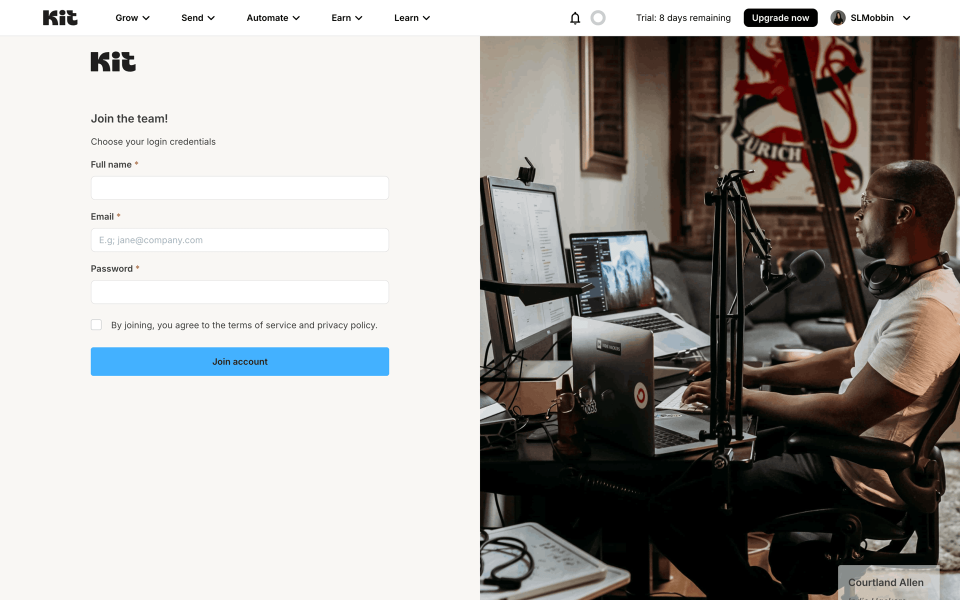 Kit Web Business interface screenshot 4
