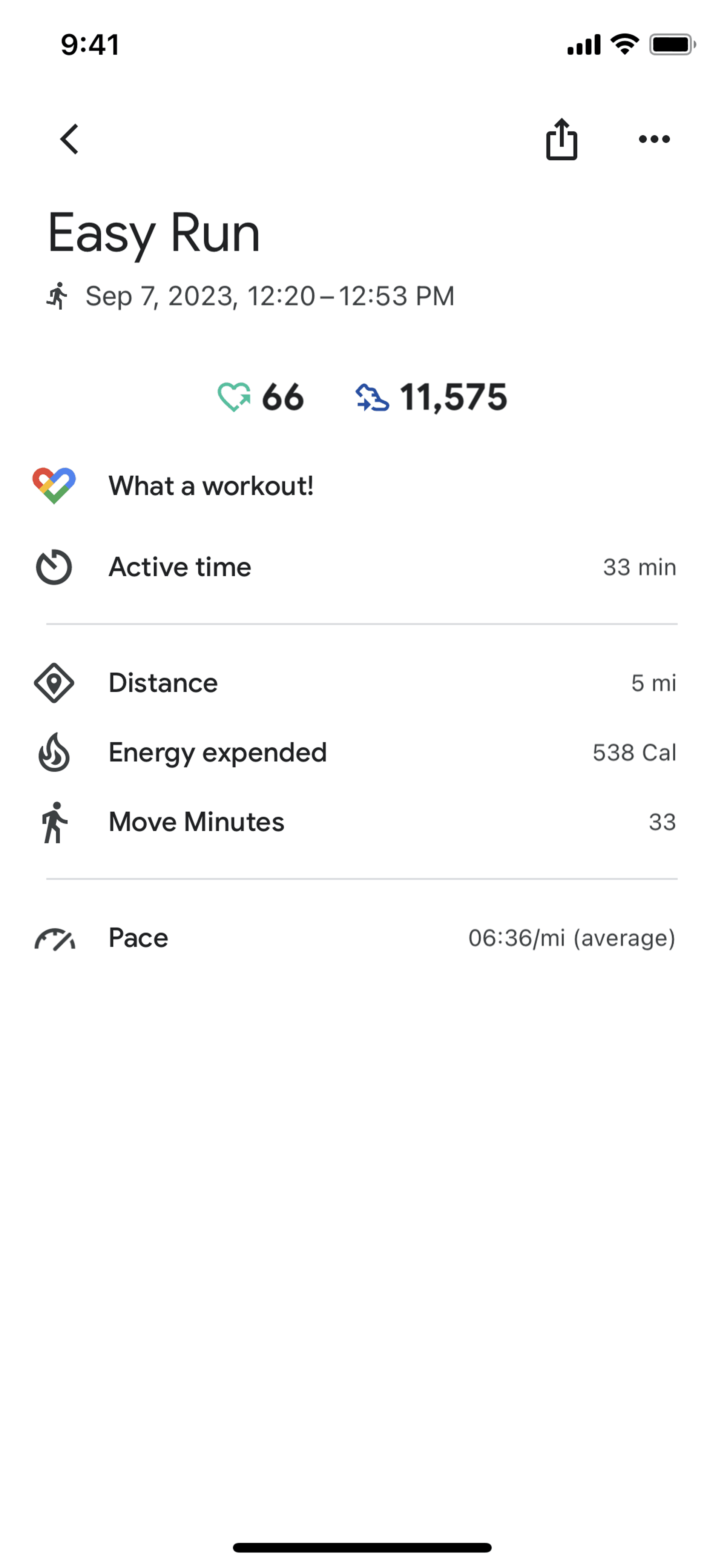 Google Fit iOS Health & Fitness interface screenshot 3