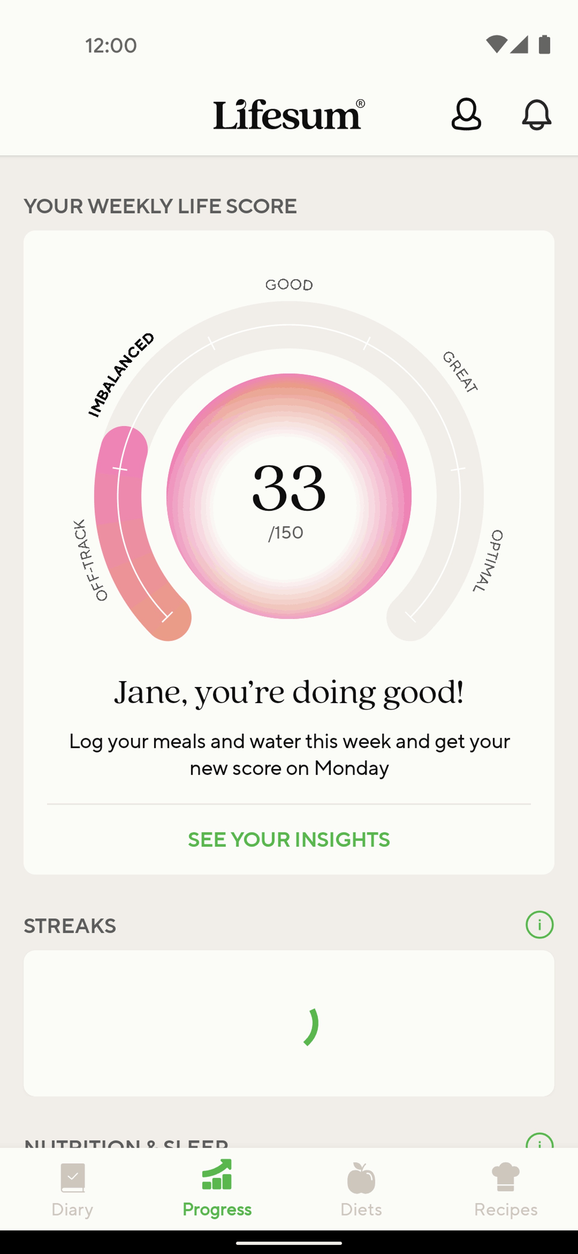 Lifesum Android Health & Fitness interface screenshot 18
