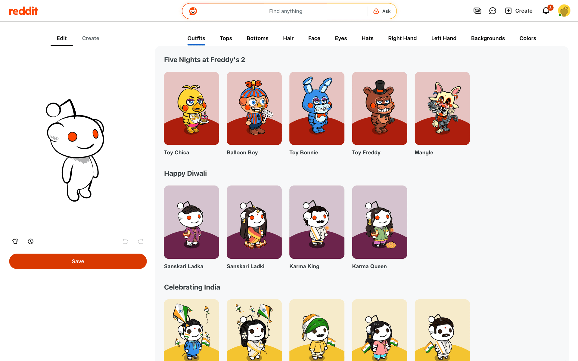 Reddit Web Social Networking interface screenshot 3