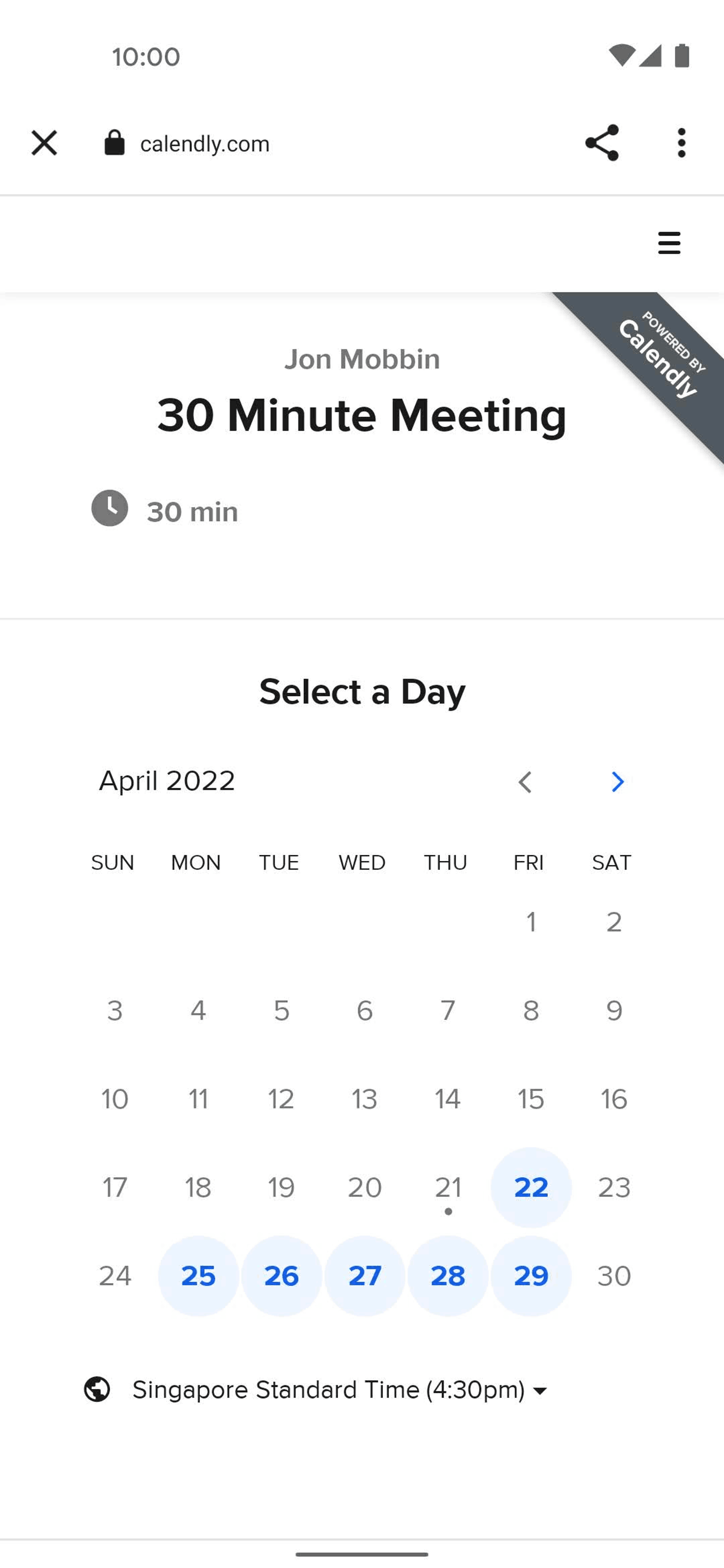 Calendly Android Business interface screenshot 13