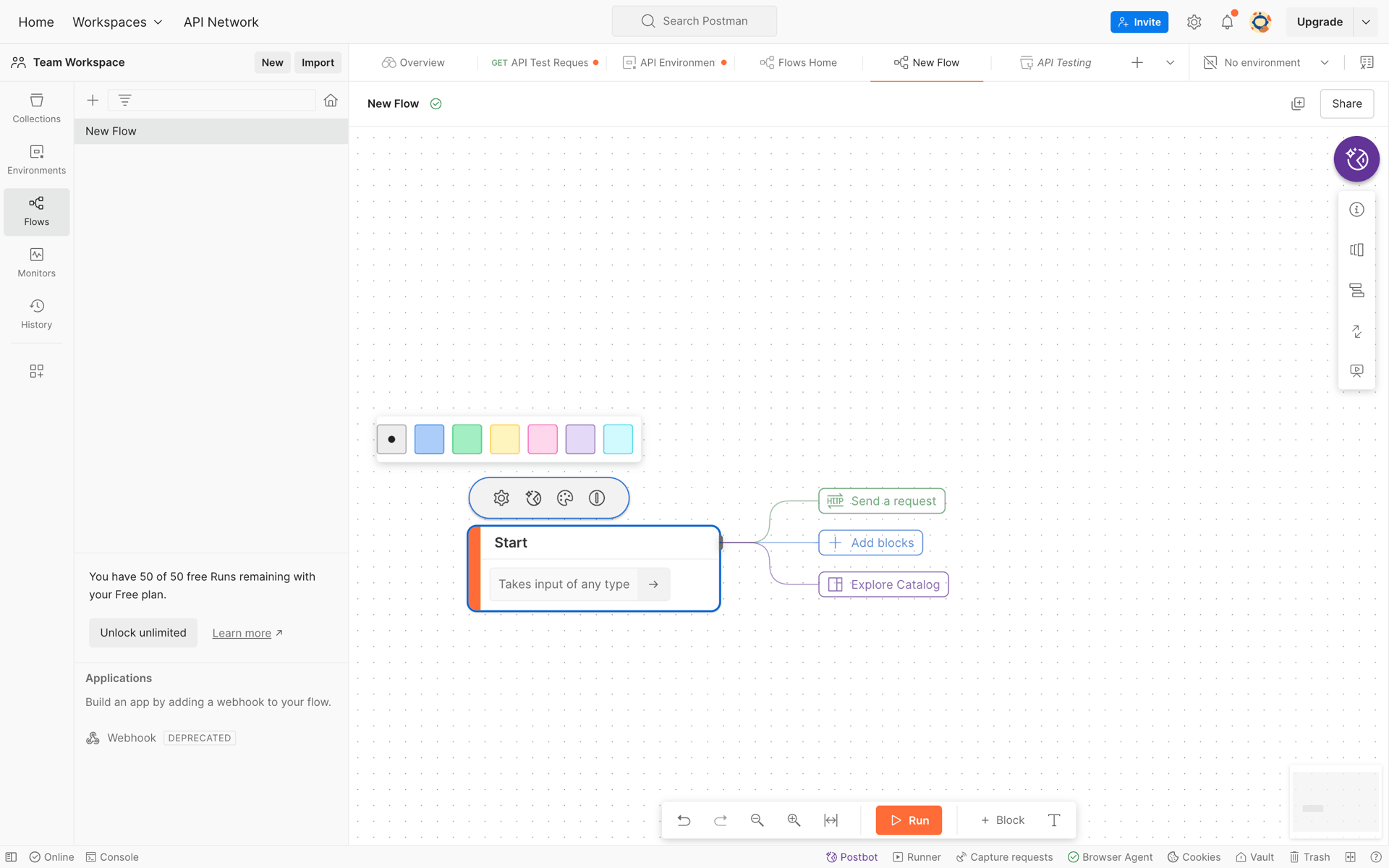 Postman Web Developer Tools interface screenshot 18