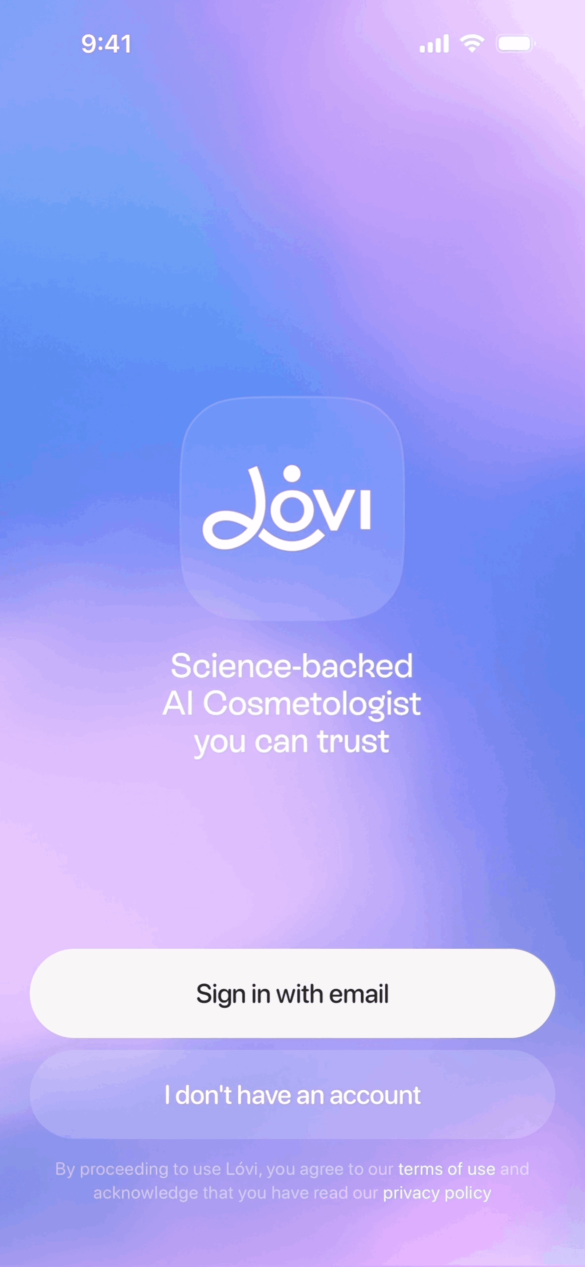 Lovi iOS AI interface screenshot 8