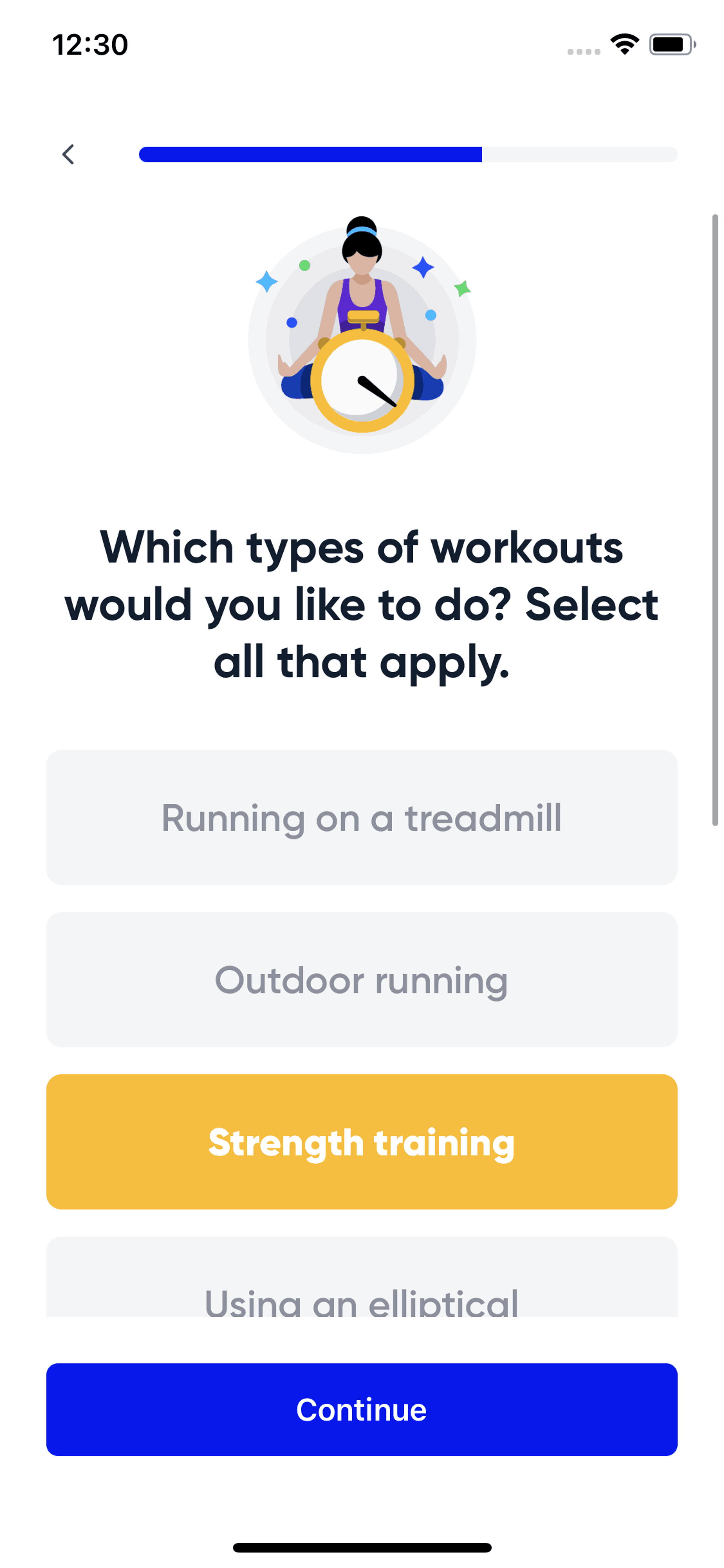 Aaptiv iOS Health & Fitness interface screenshot 15