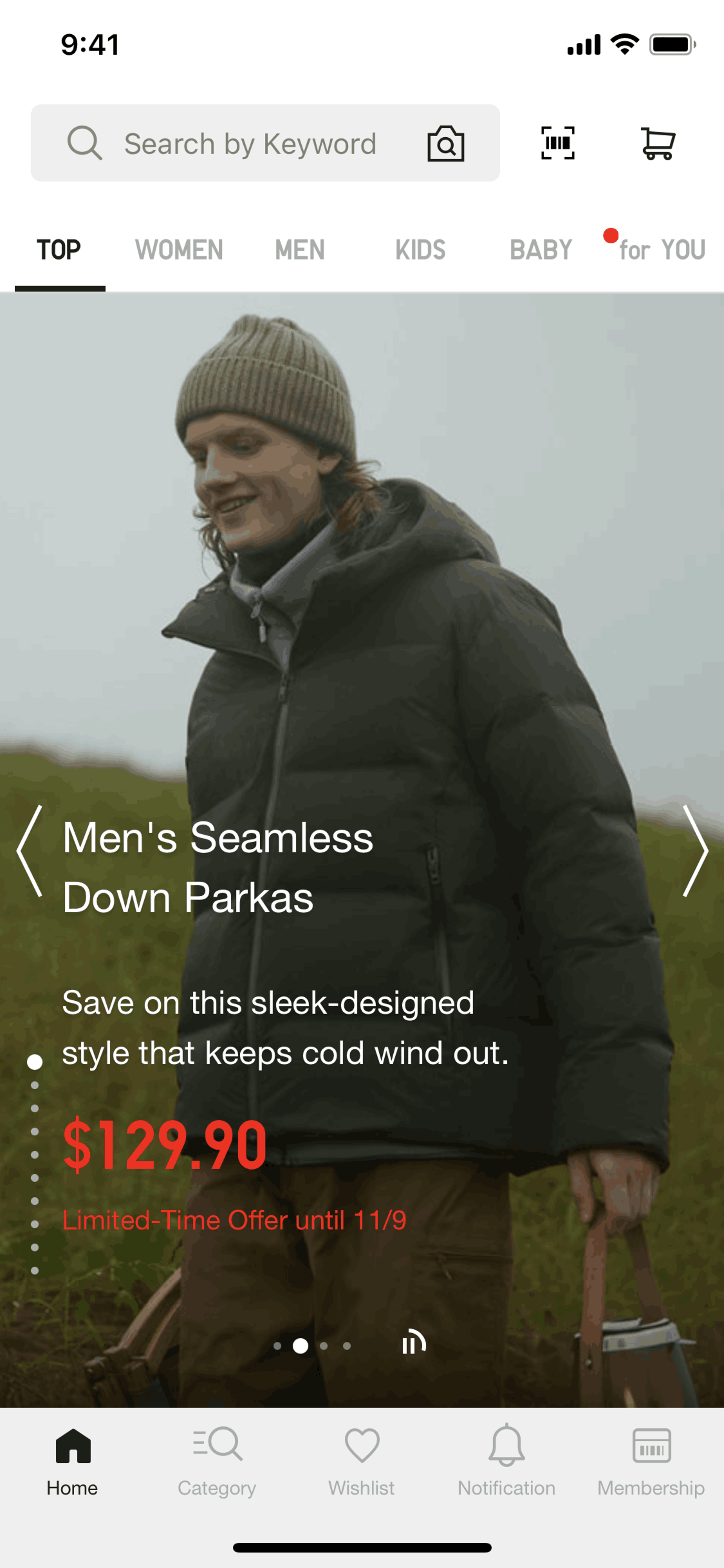 UNIQLO iOS Shopping interface screenshot 16