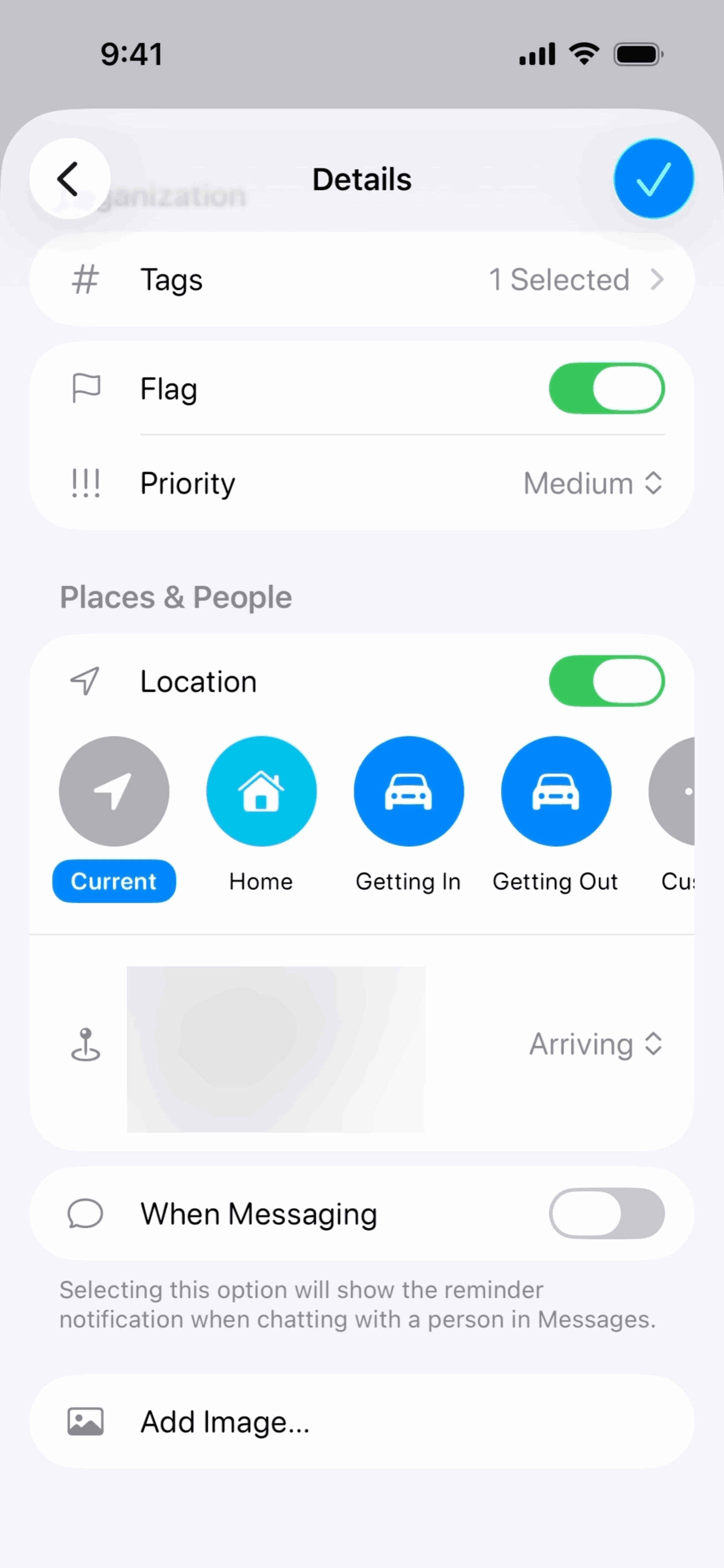 Reminders iOS Productivity interface screenshot 7