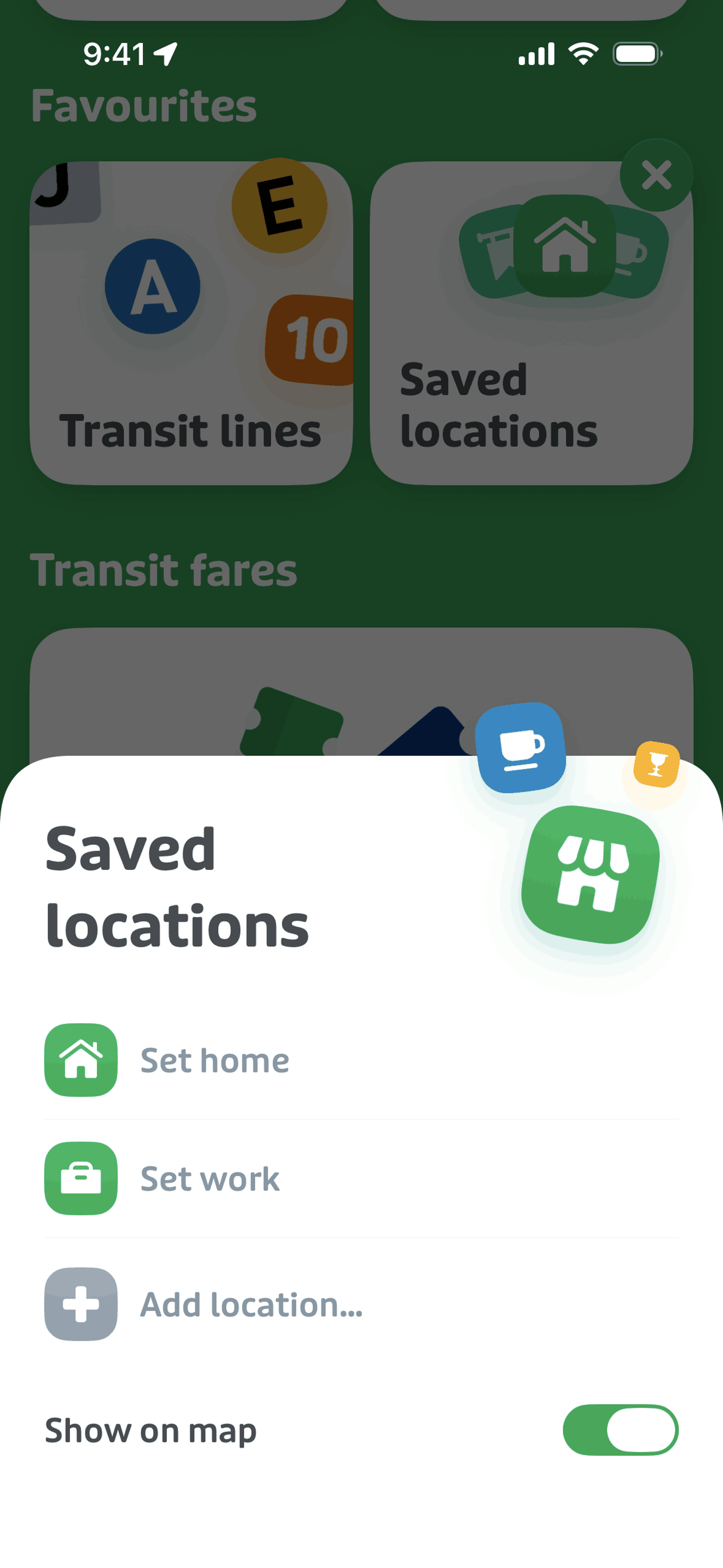 Transit iOS Maps & Navigation interface screenshot 15