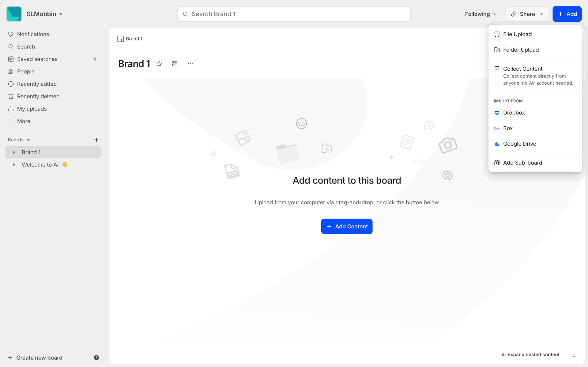 Air Web Collaboration interface screenshot 19