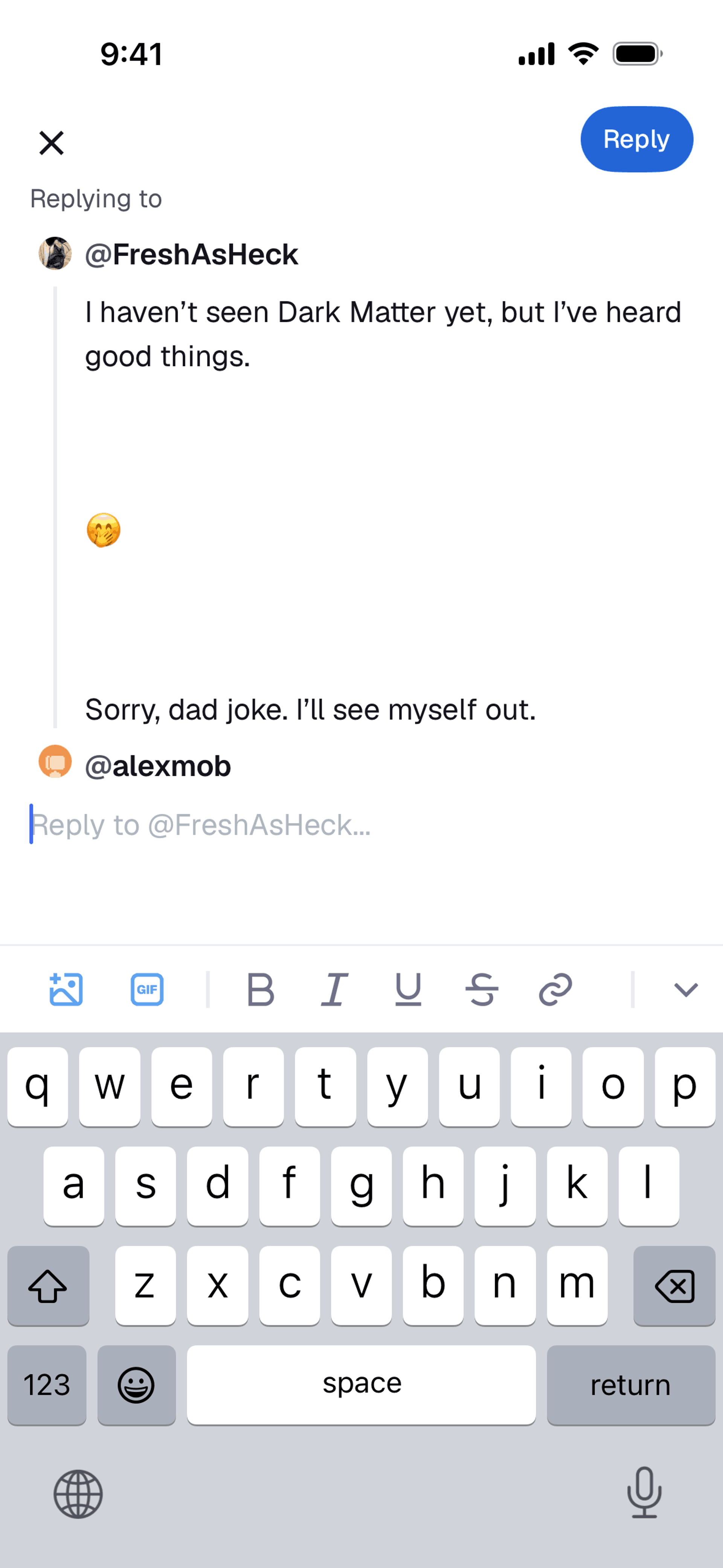 Digg iOS Social Networking interface screenshot 6