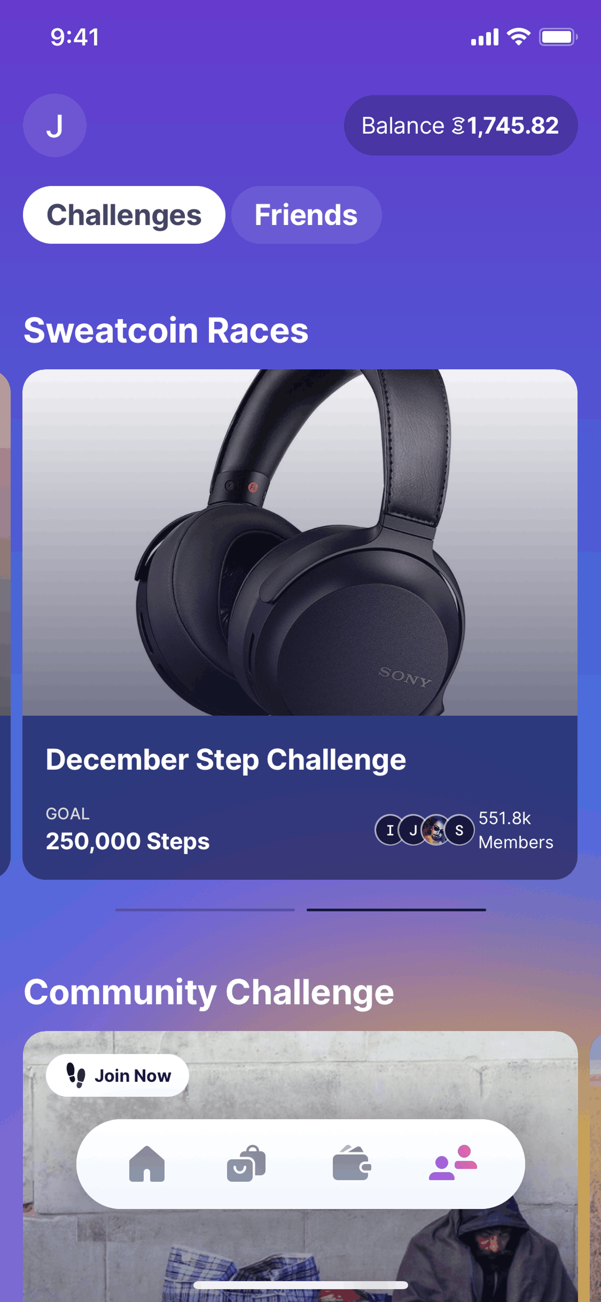 Sweatcoin iOS Health & Fitness interface screenshot 10