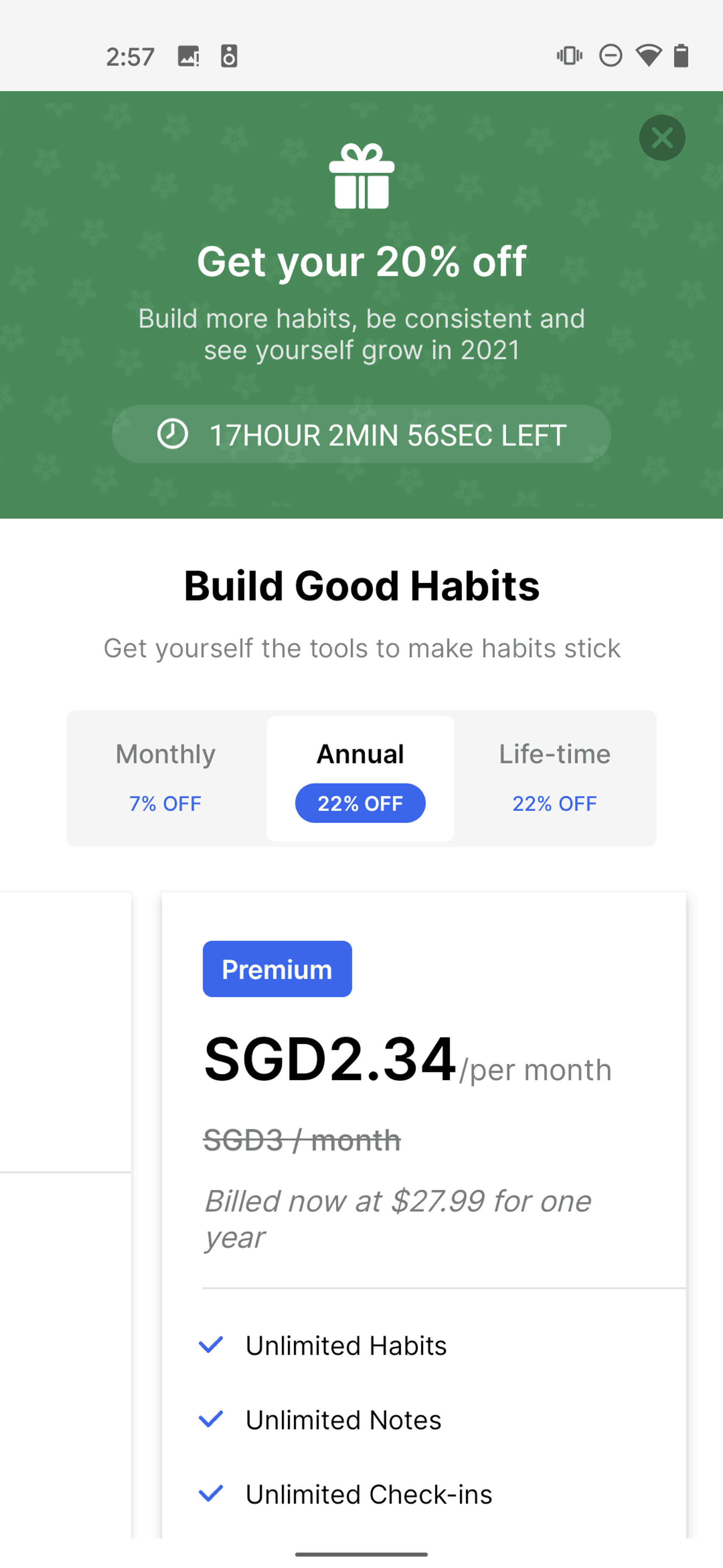 Habitify Android Productivity interface screenshot 23
