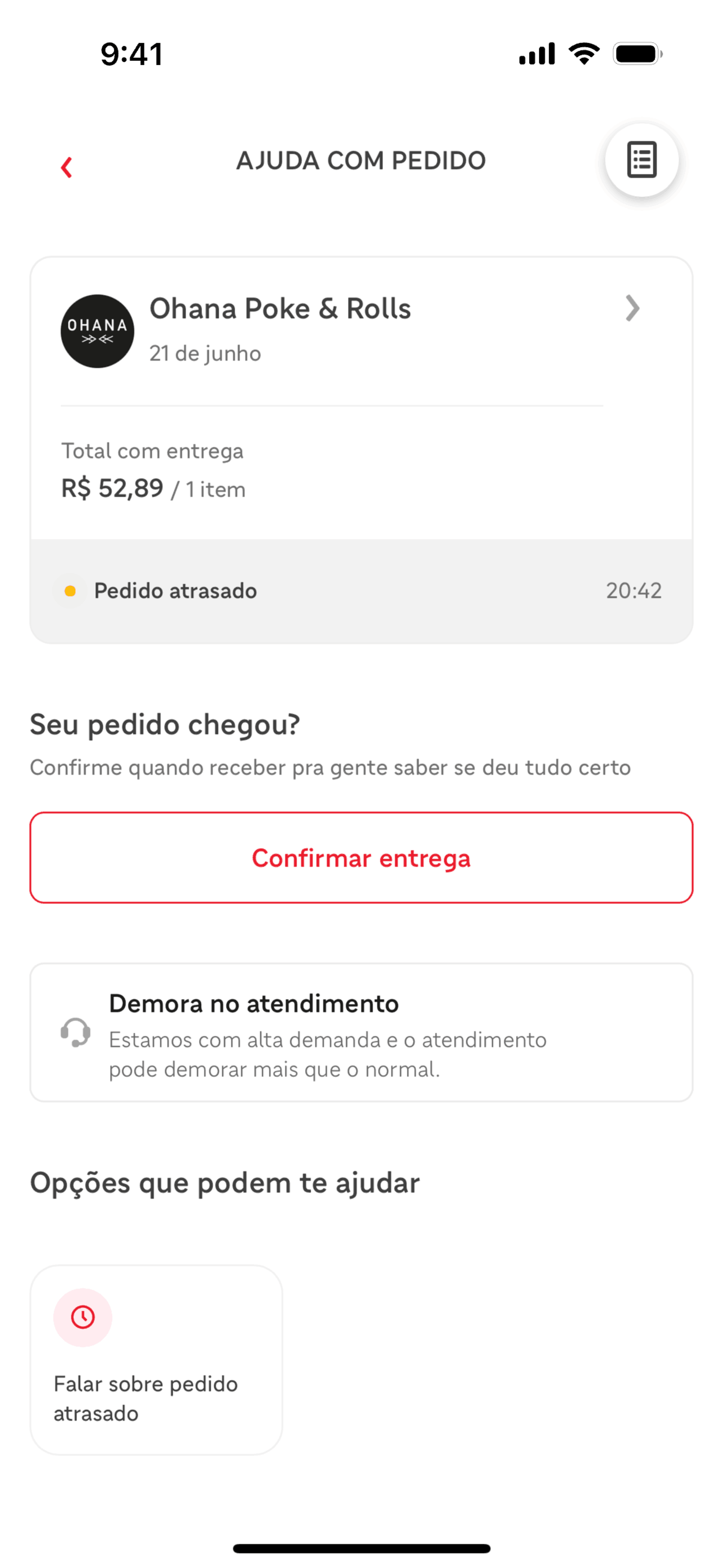 iFood iOS Food & Drink interface screenshot 2