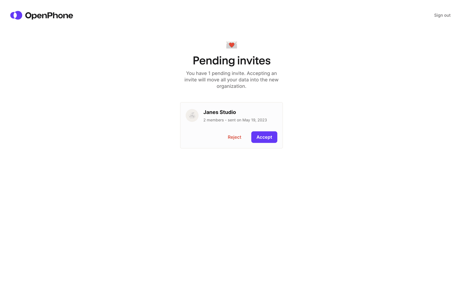 OpenPhone Web Business interface screenshot 4