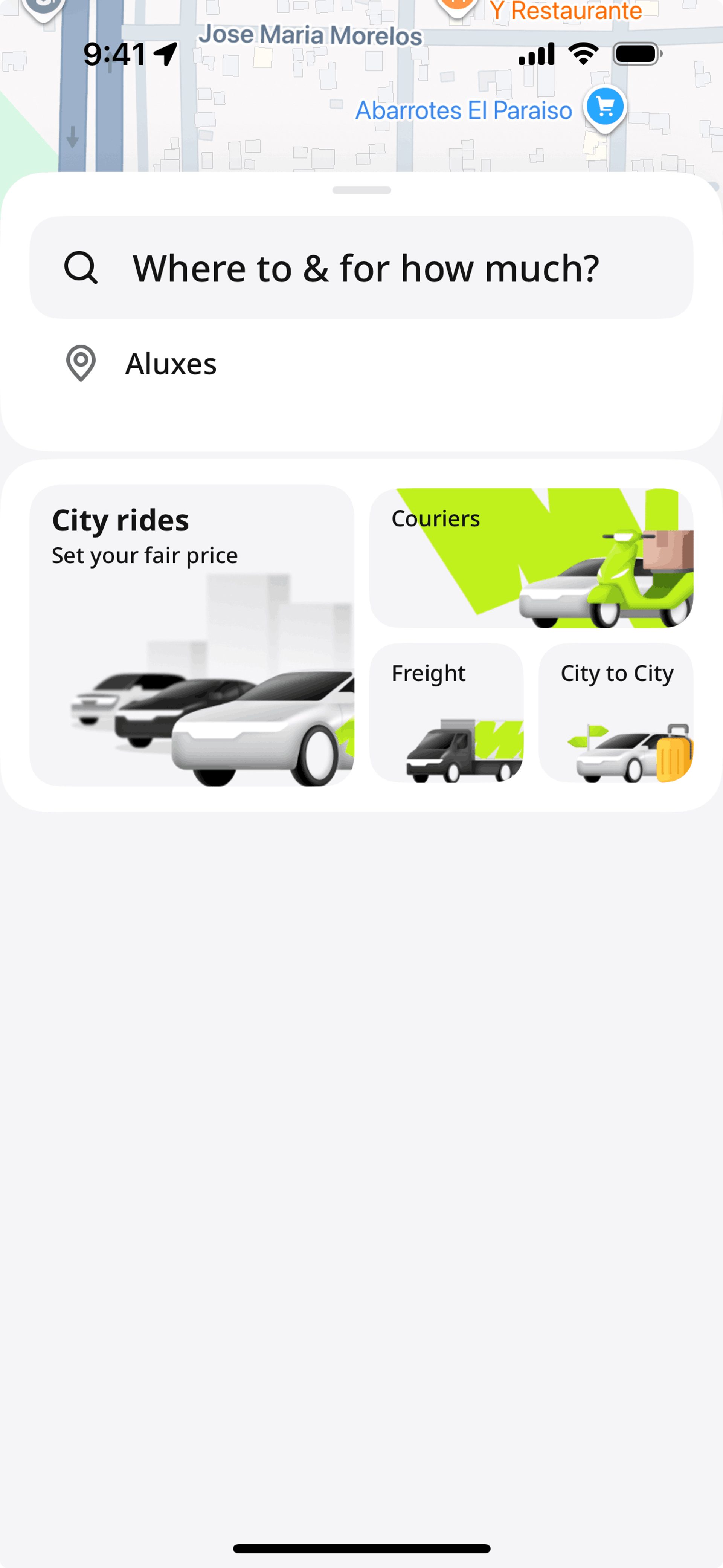 inDrive iOS Travel & Transportation interface screenshot 9