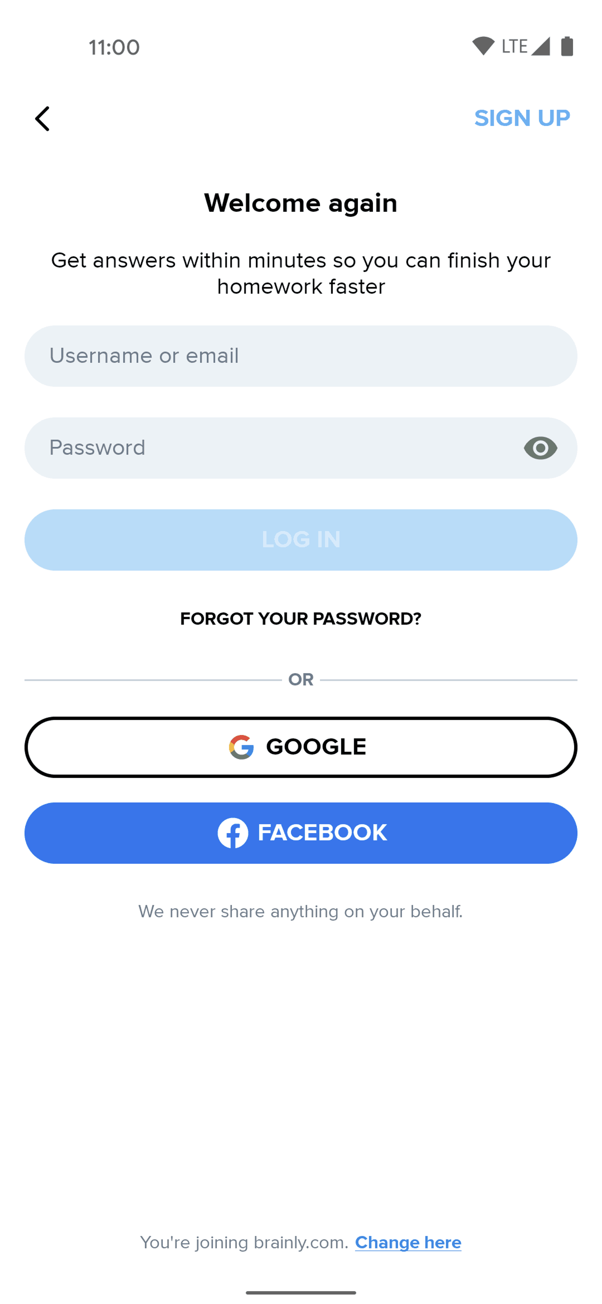 Brainly Android Education interface screenshot 4