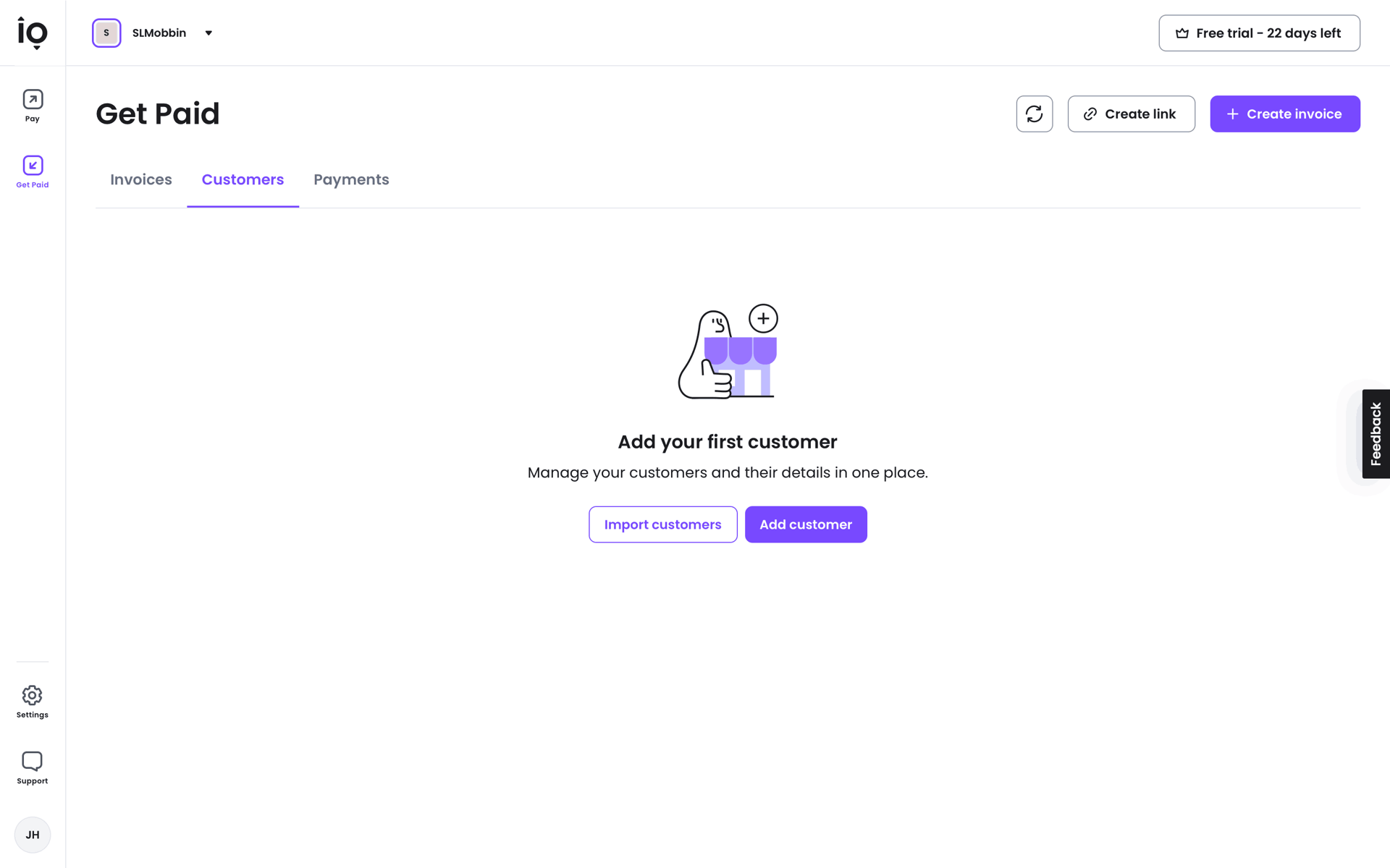 Melio Web Finance interface screenshot 13