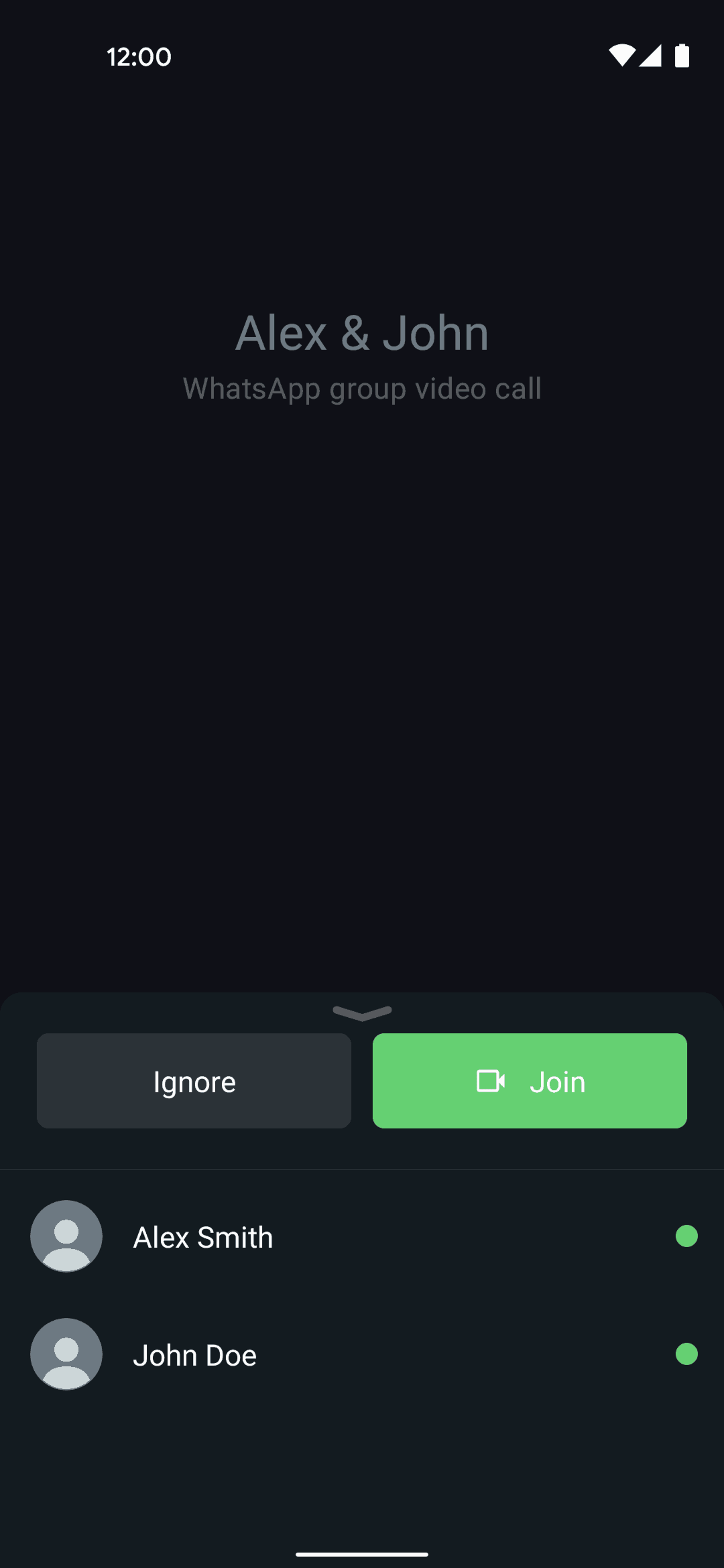WhatsApp Android Social Networking interface screenshot 2