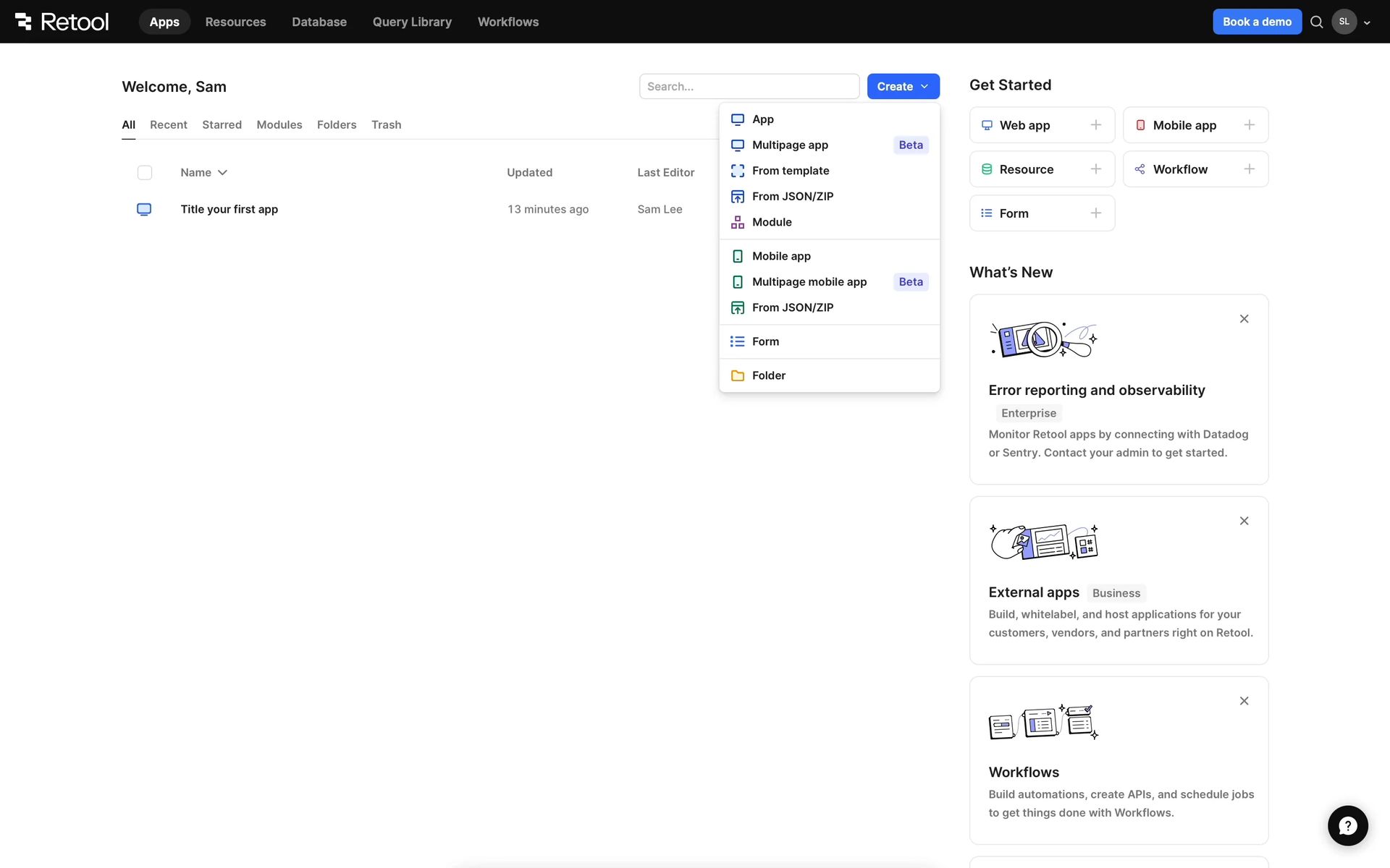 Retool Web Developer Tools interface screenshot 21