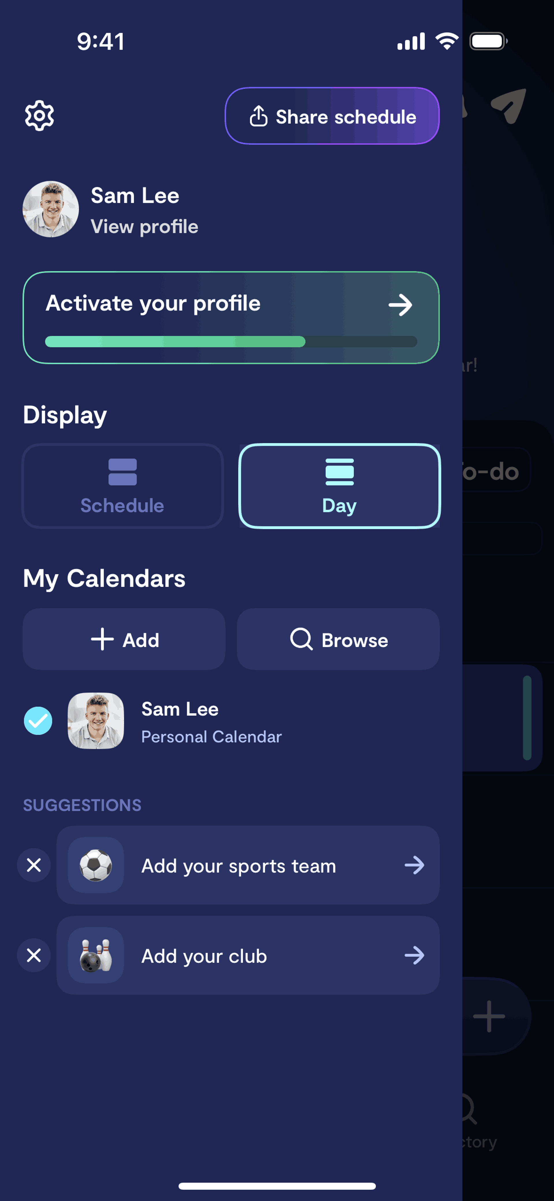 Saturn Calendar iOS Productivity interface screenshot 21