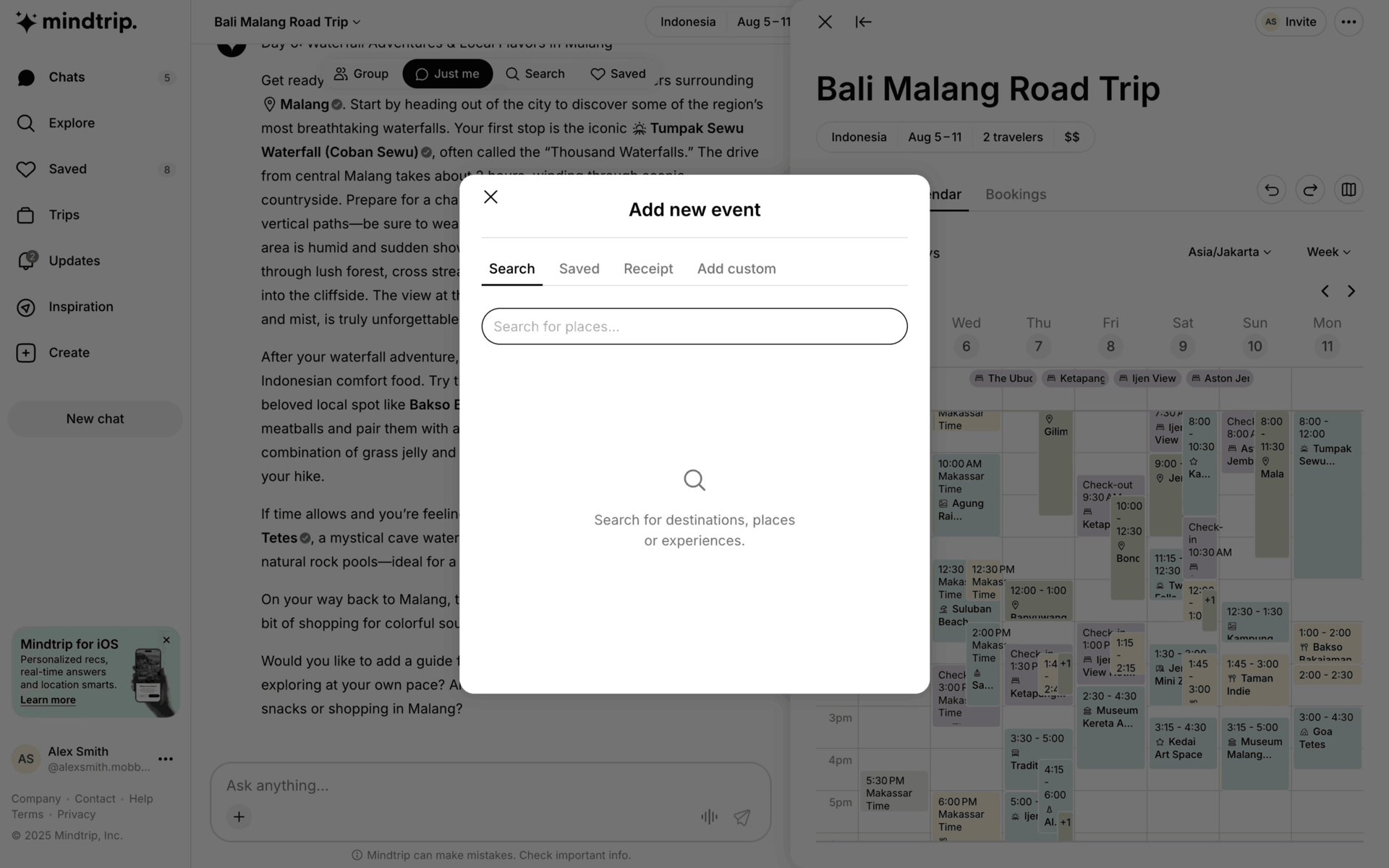 Mindtrip Web AI interface screenshot 20