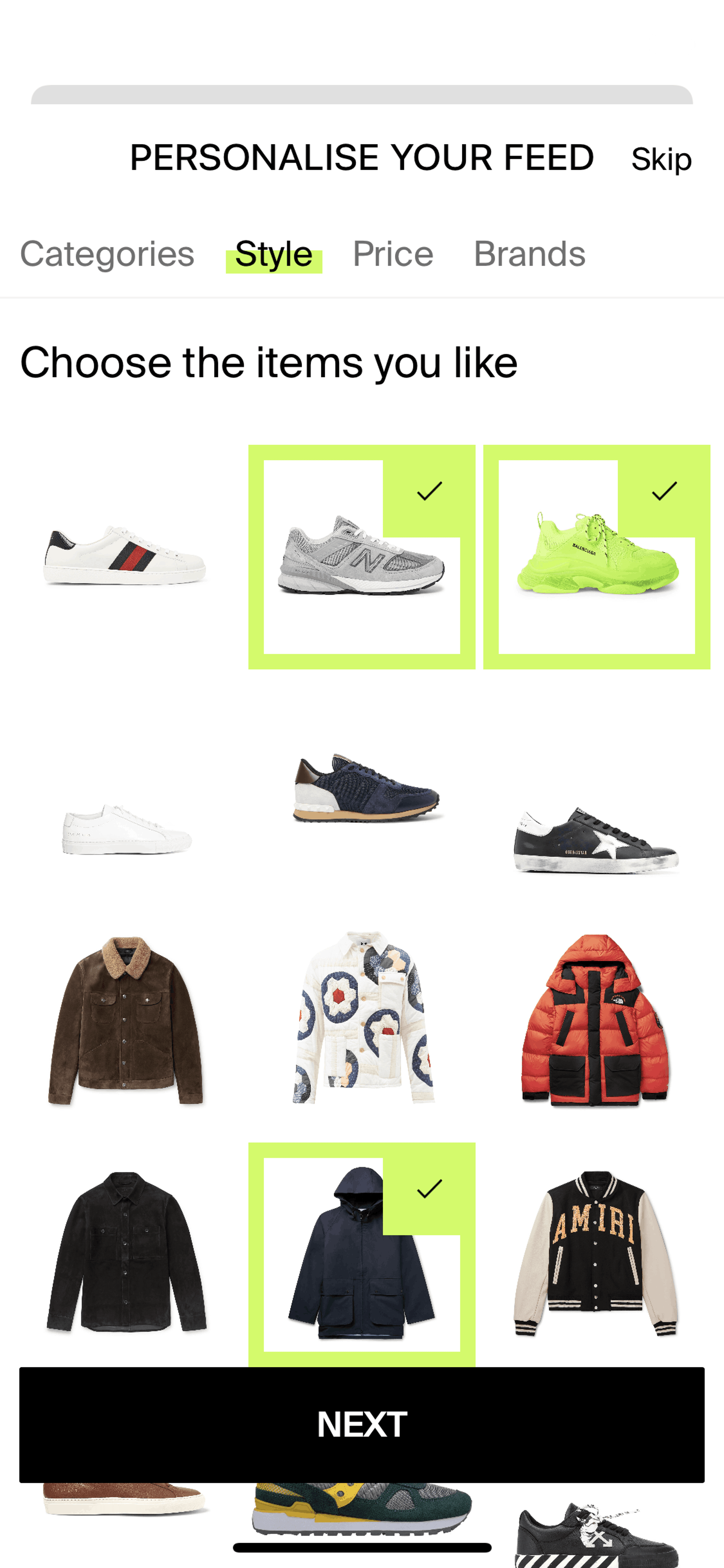 Lyst iOS Shopping interface screenshot 10