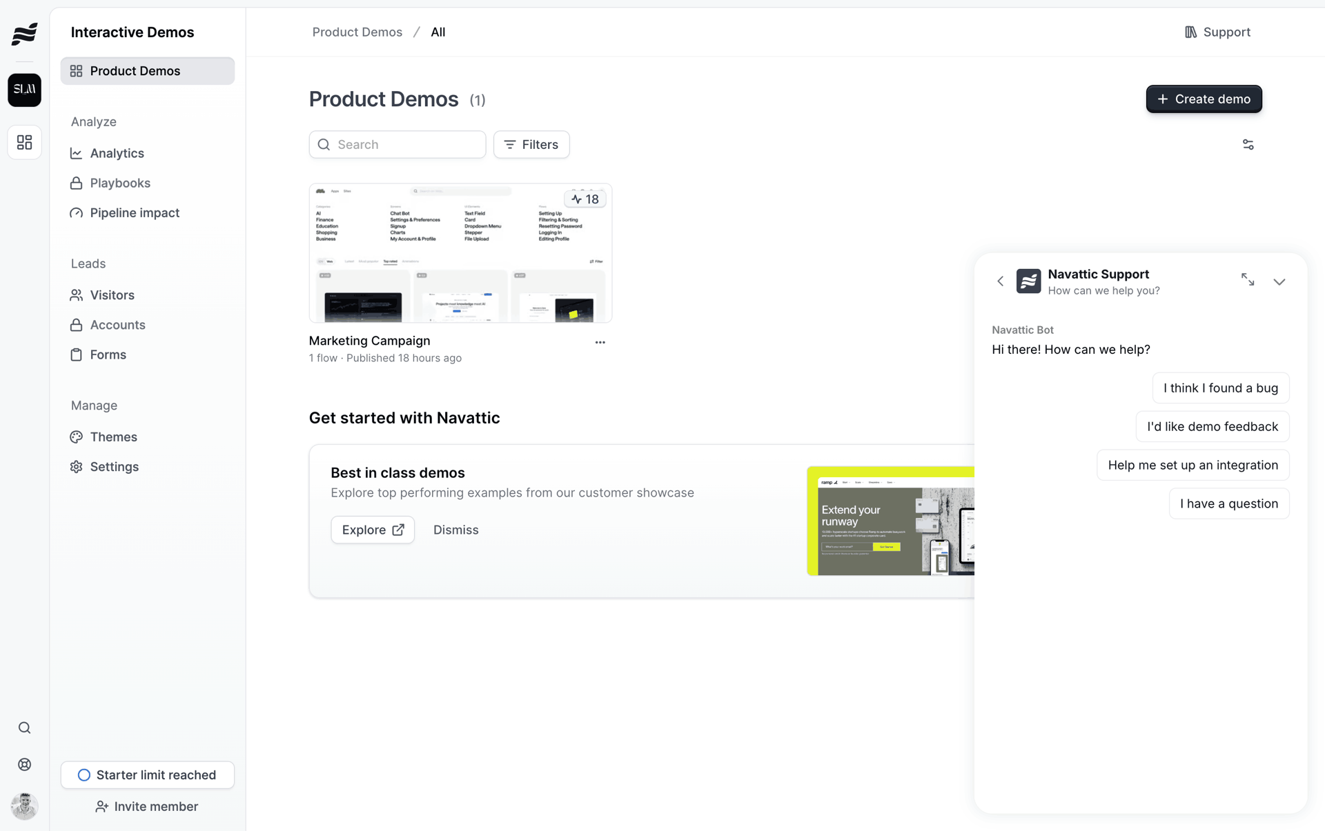 Navattic Web Business interface screenshot 8