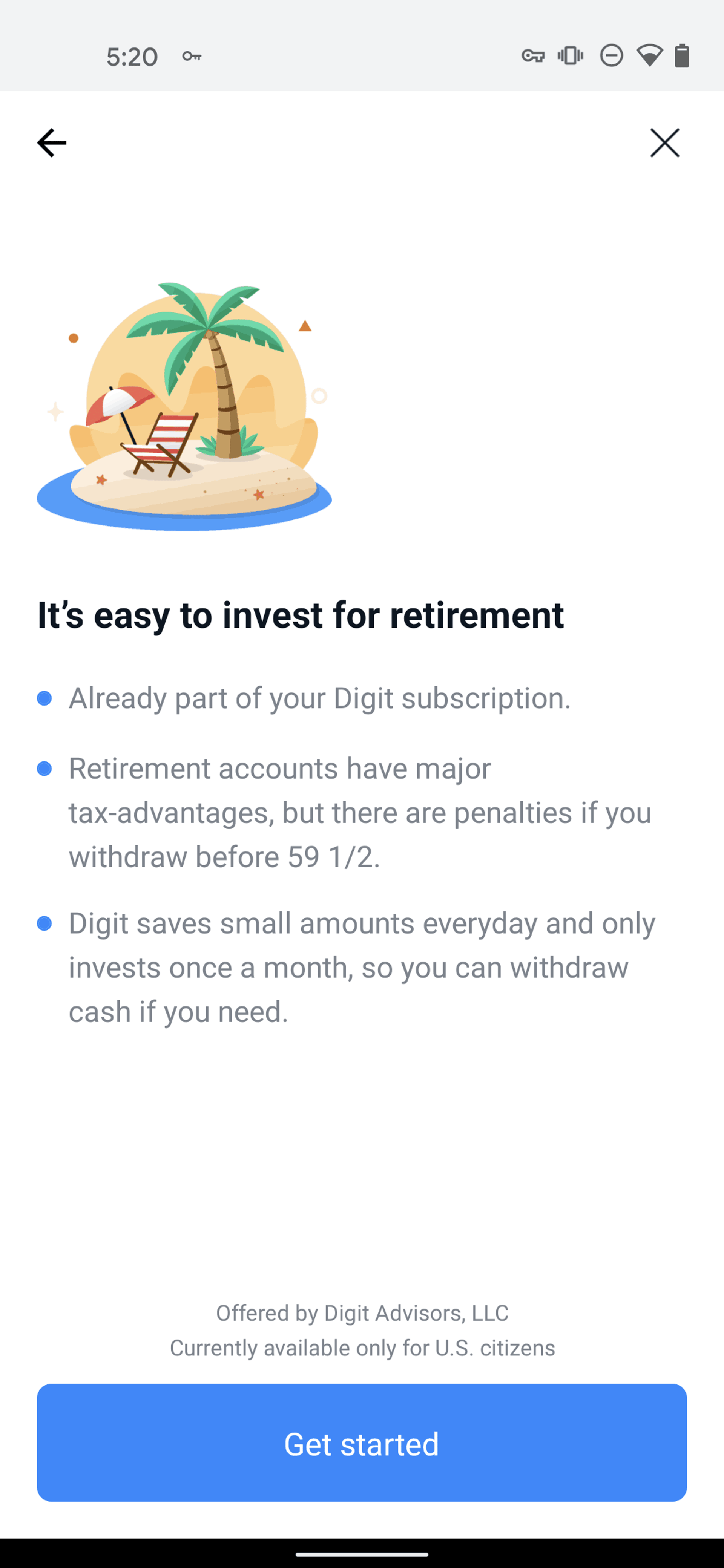 Digit Android Finance interface screenshot 22