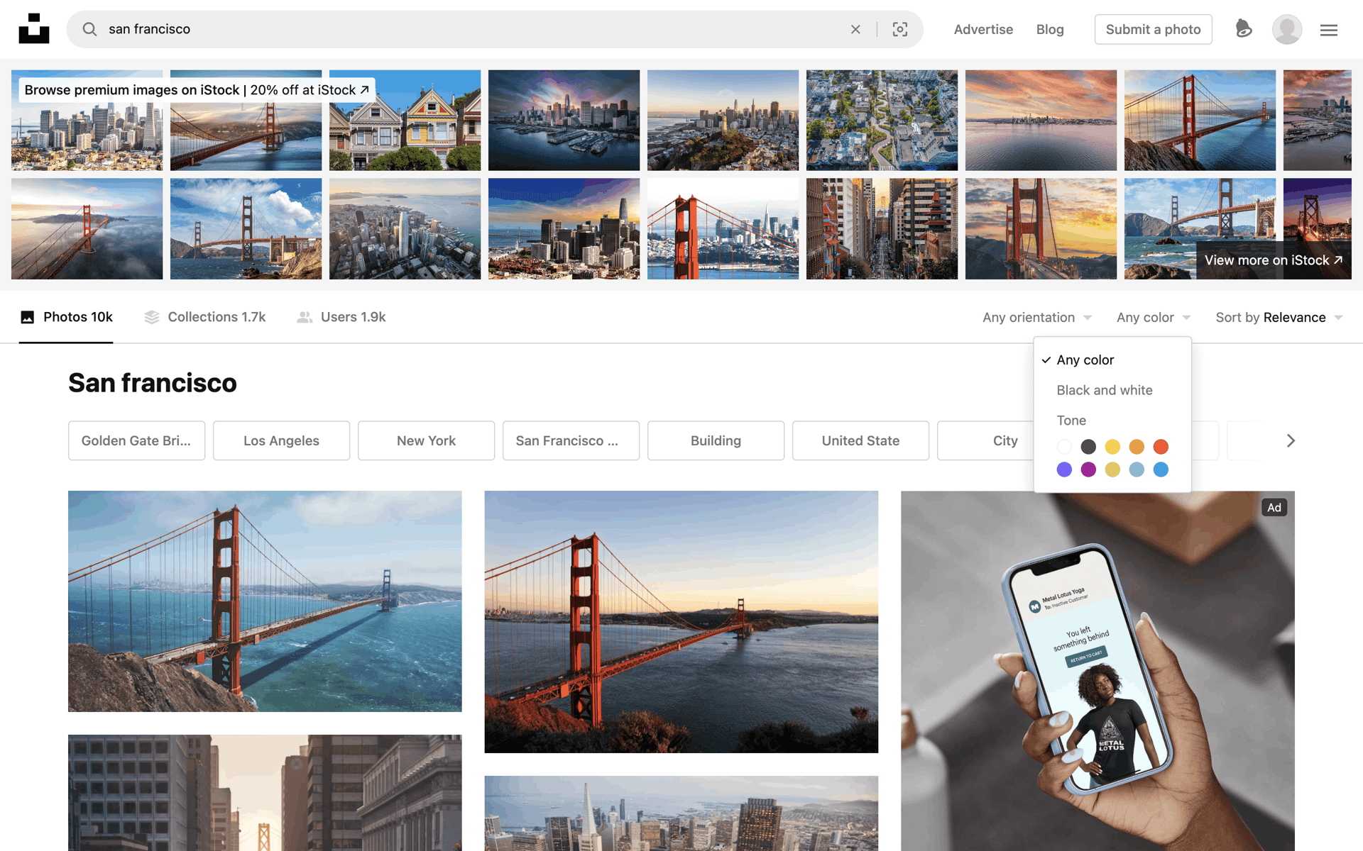 Unsplash Web Photo & Video interface screenshot 6