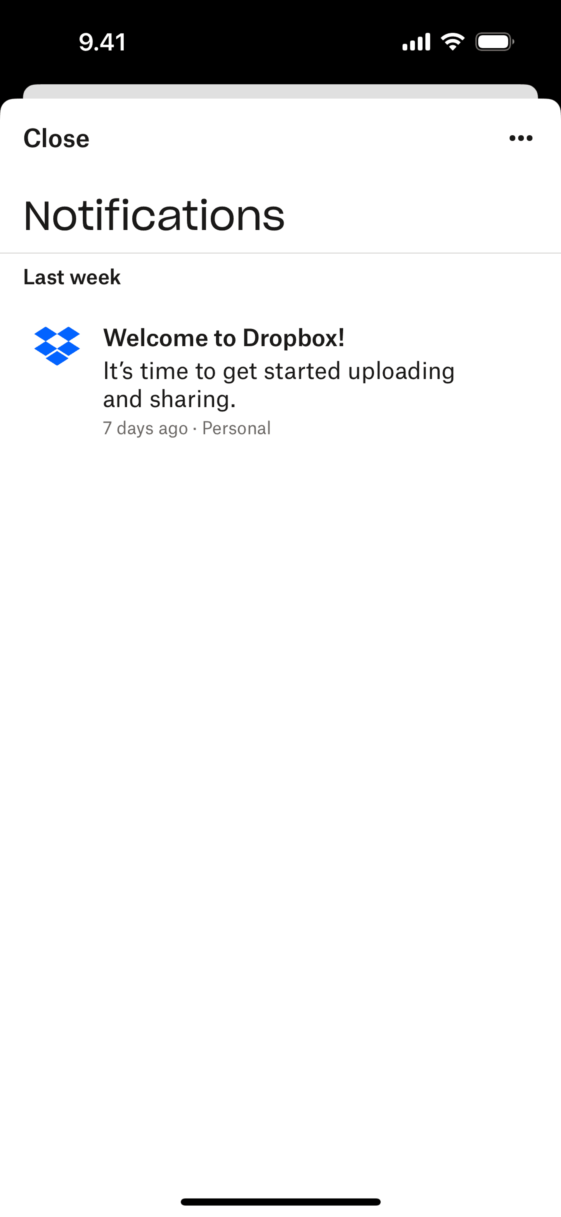 Dropbox iOS Productivity interface screenshot 5