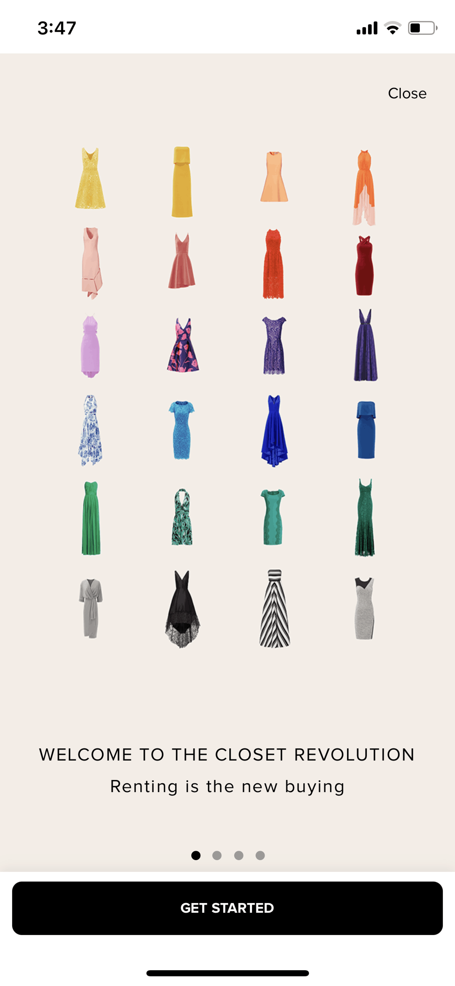 Rent the Runway iOS Shopping interface screenshot 2