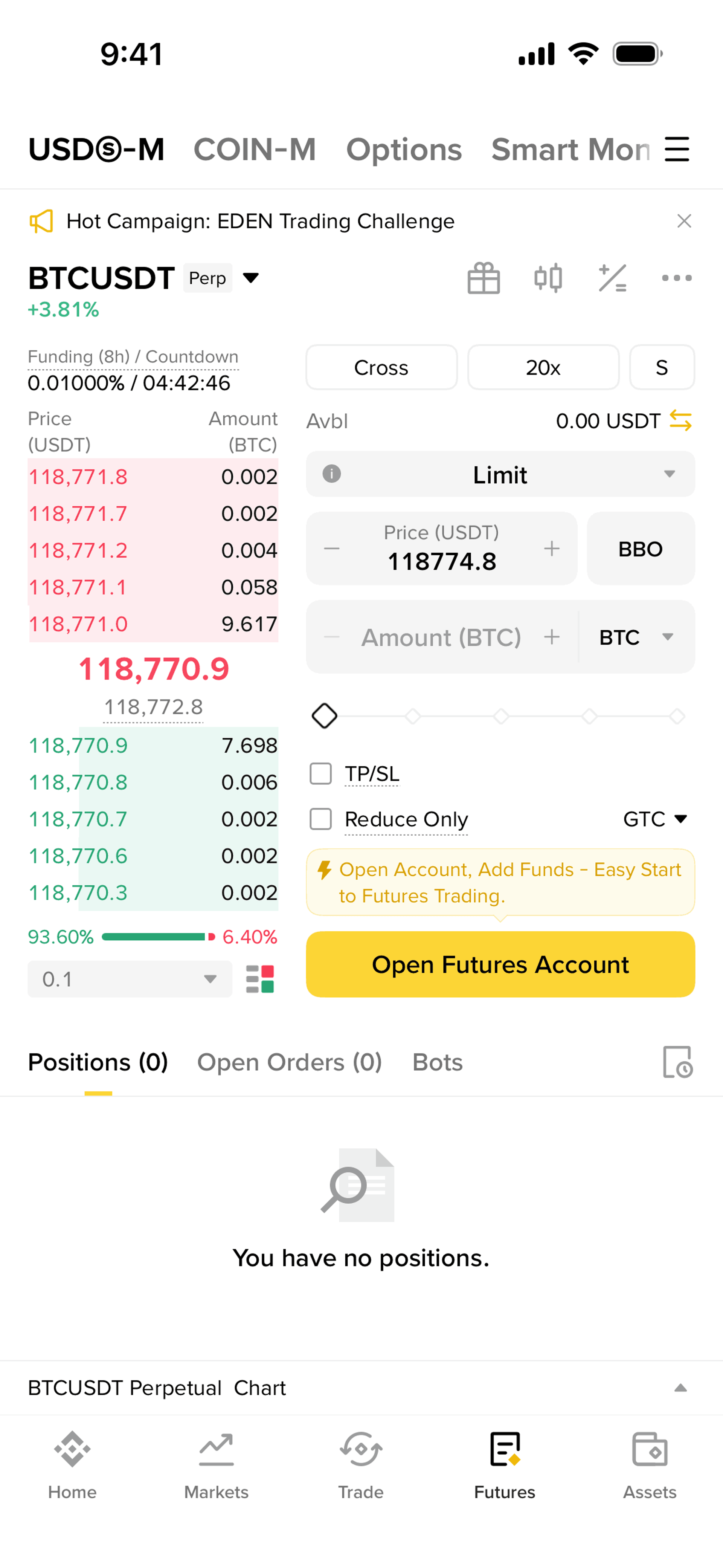 Binance iOS Finance interface screenshot 13