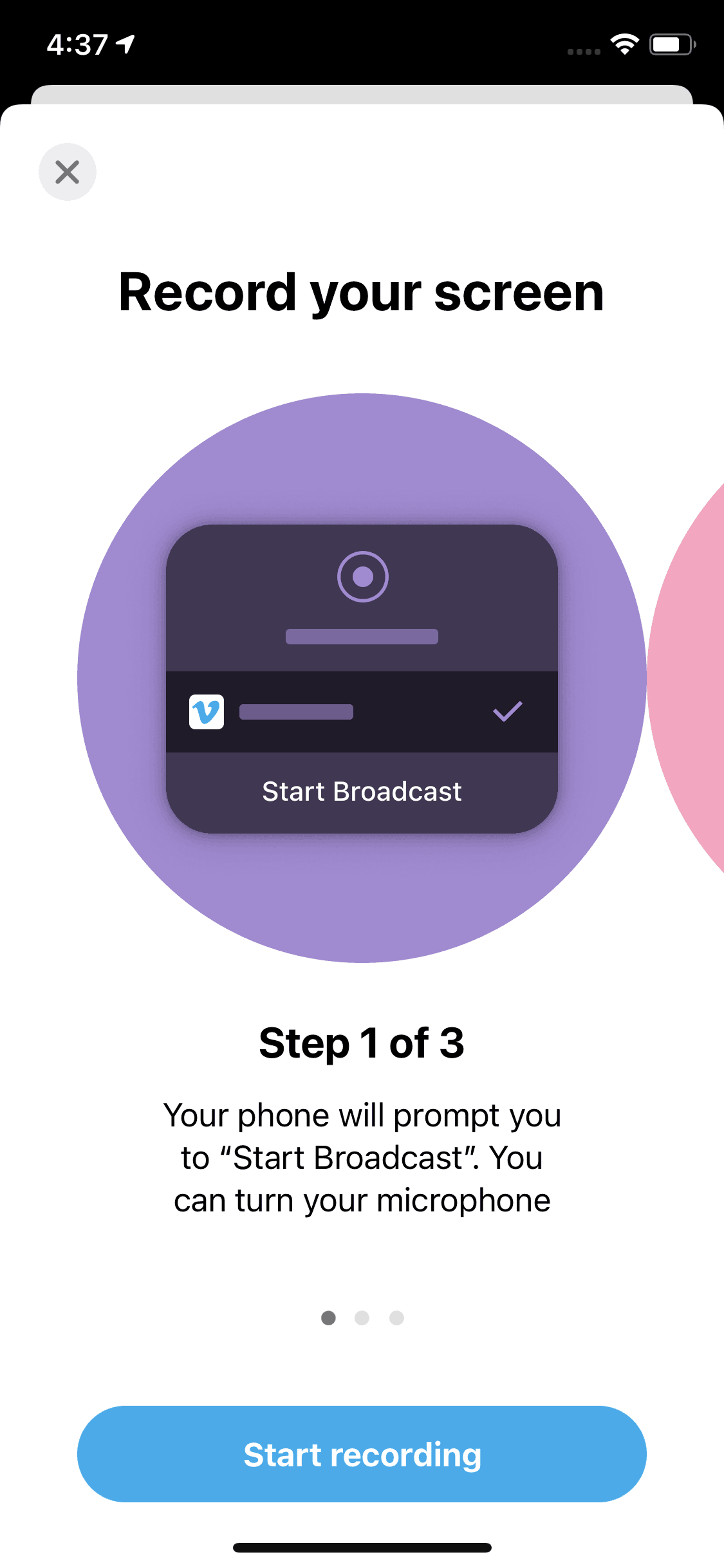 Vimeo iOS Photo & Video interface screenshot 10