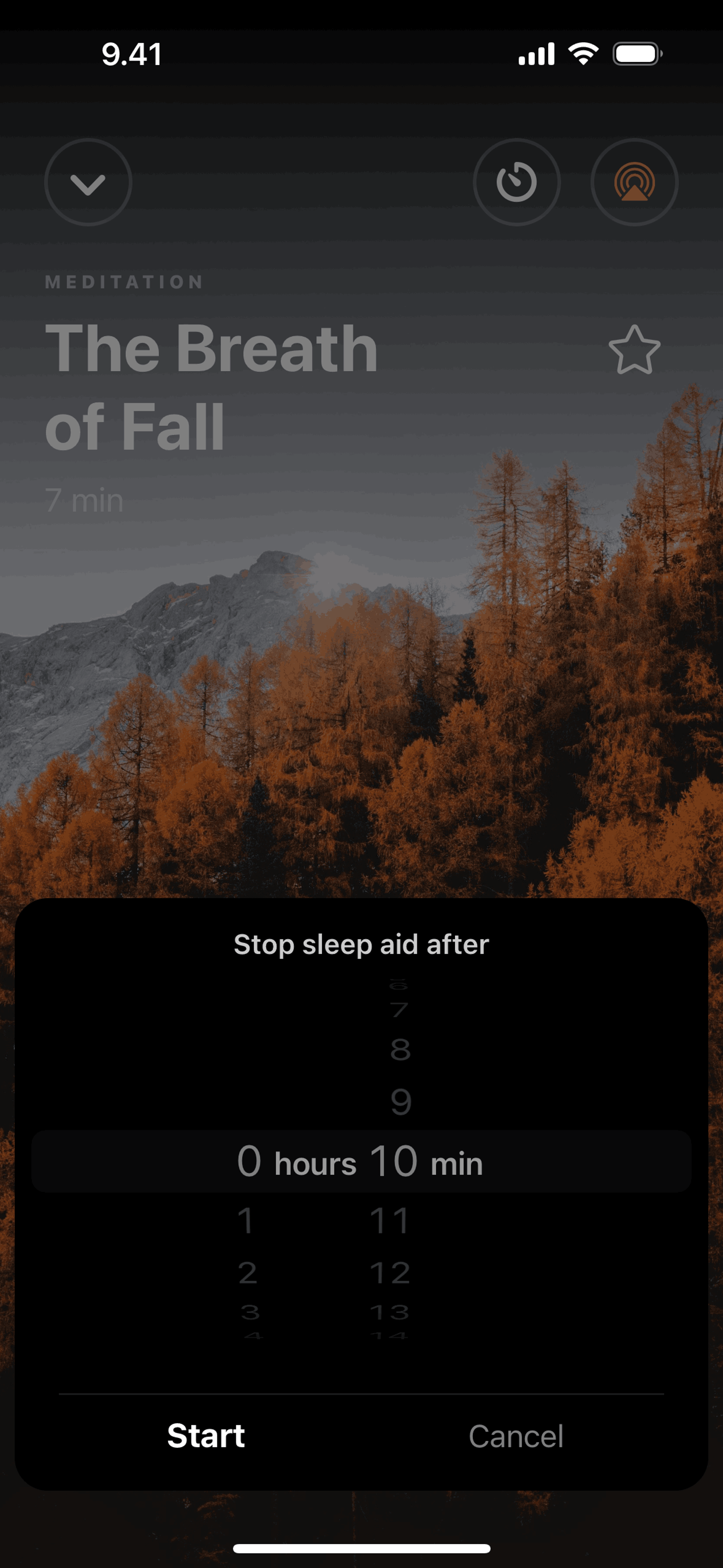 Pillow iOS Health & Fitness interface screenshot 17