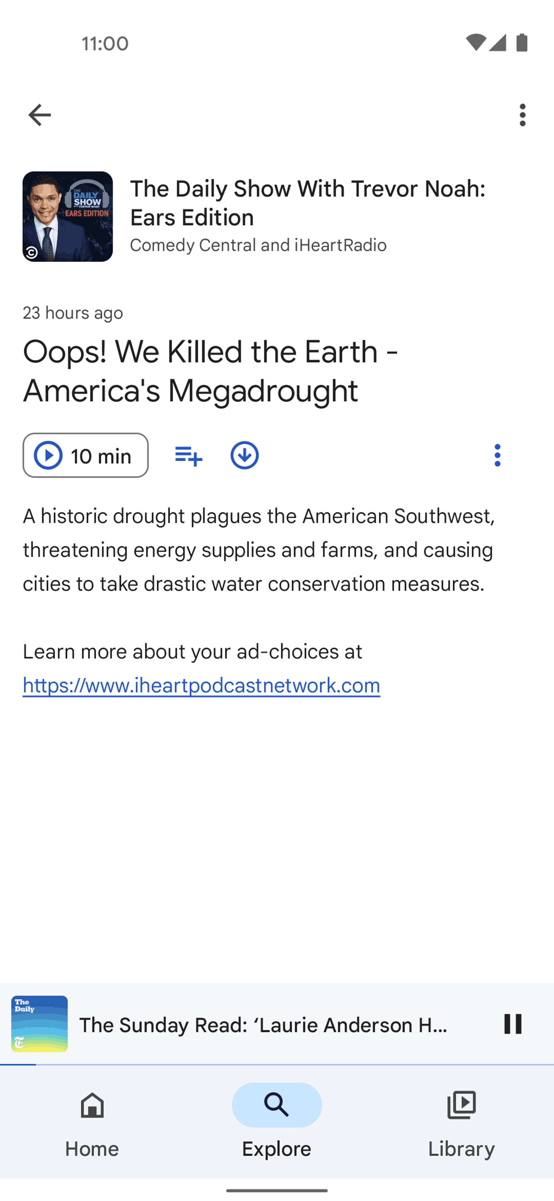 Google Podcasts Android Music & Audio interface screenshot 12