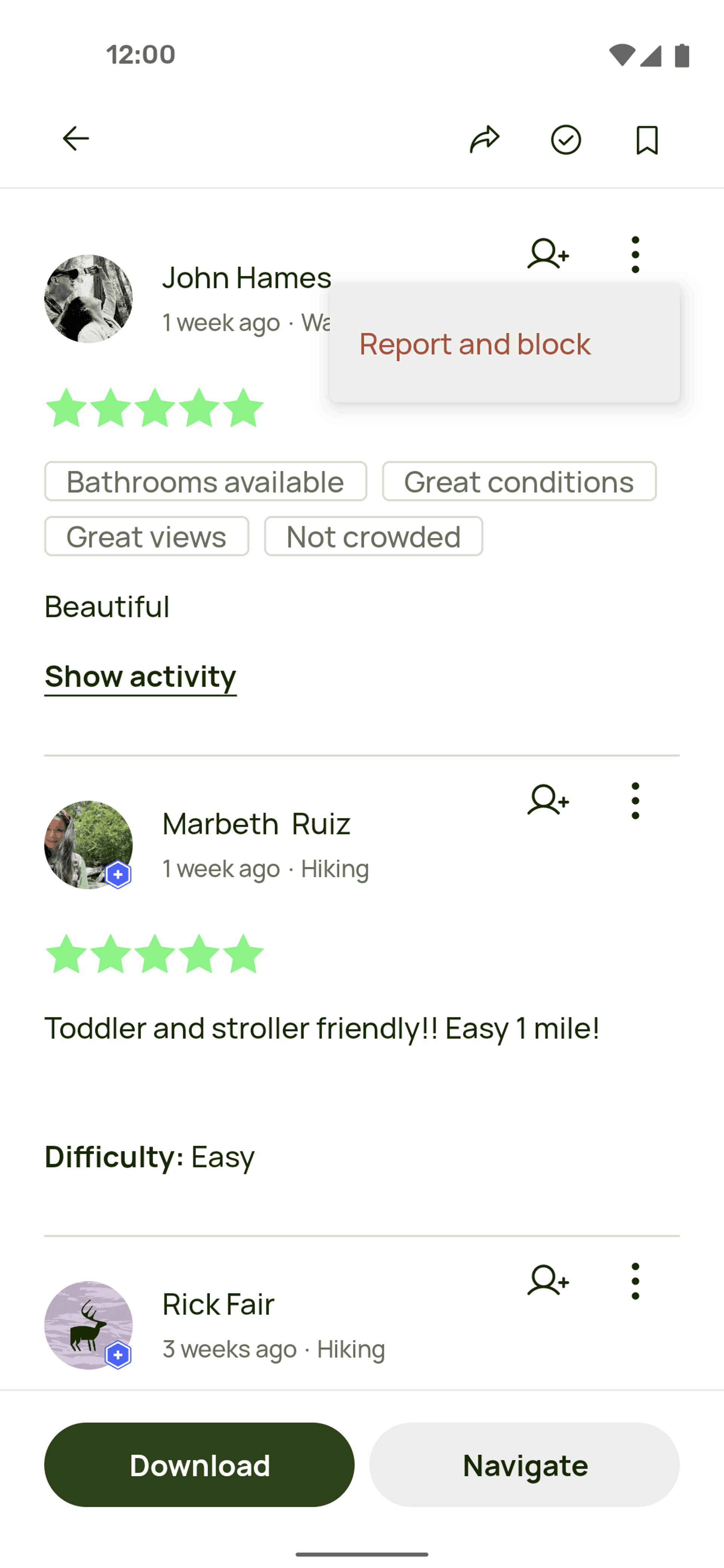 AllTrails Android Health & Fitness interface screenshot 11