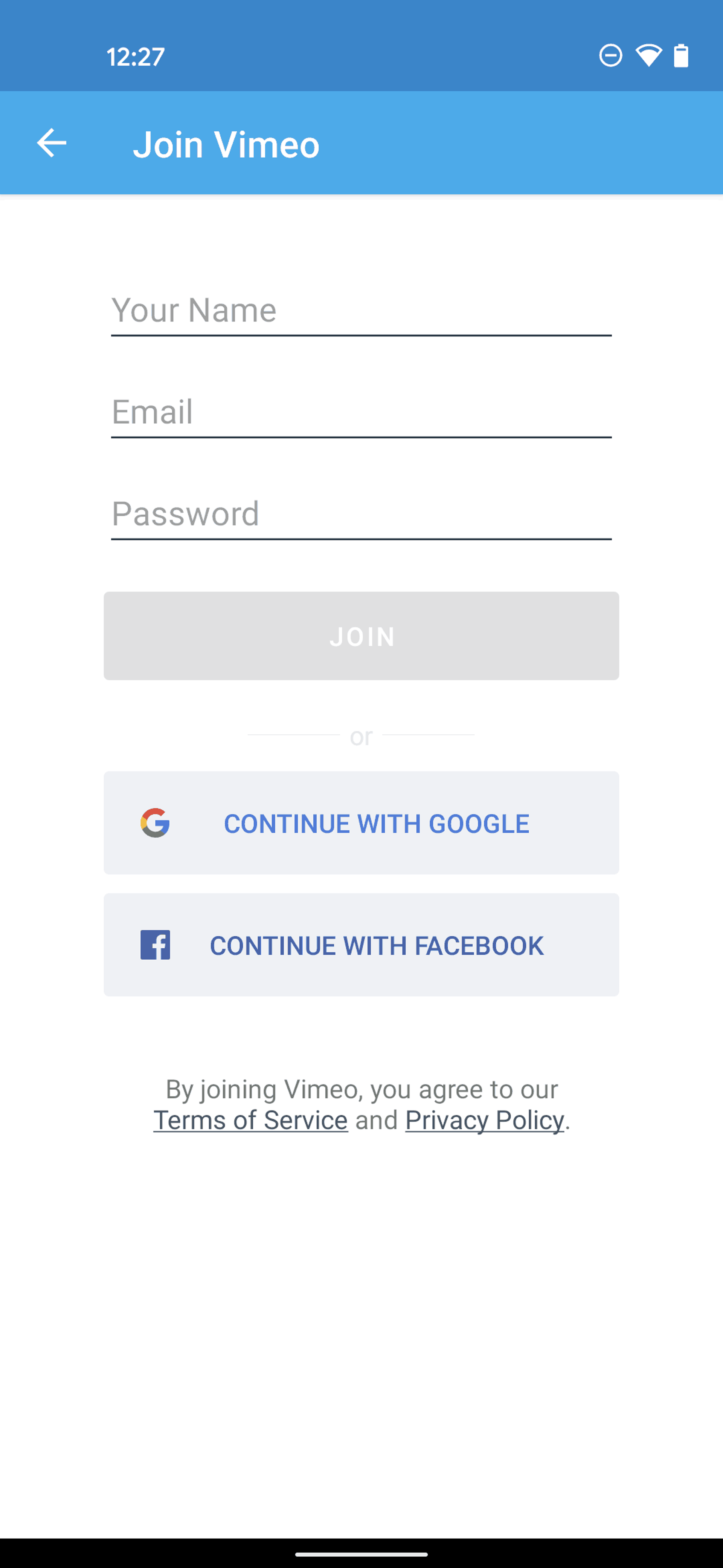 Vimeo Android Photo & Video interface screenshot 6