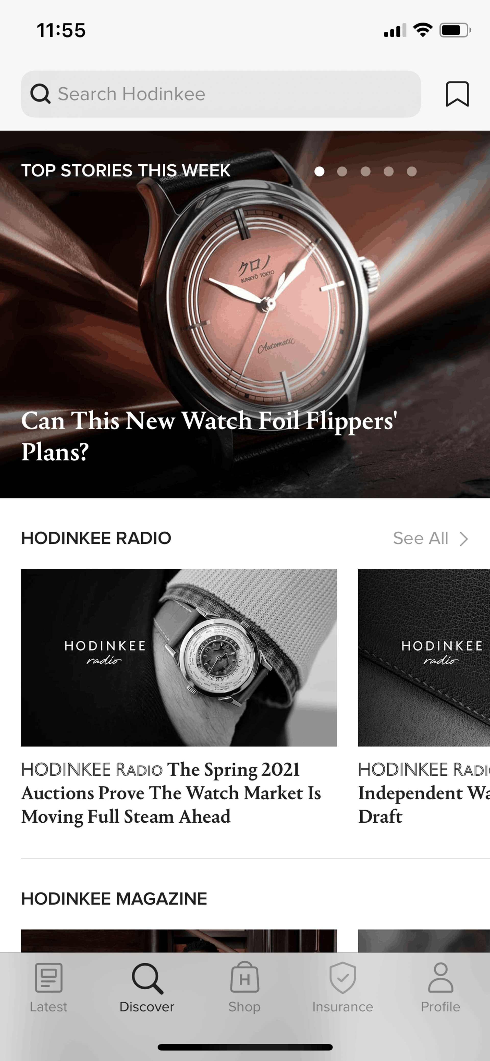 HODINKEE iOS Lifestyle interface screenshot 18