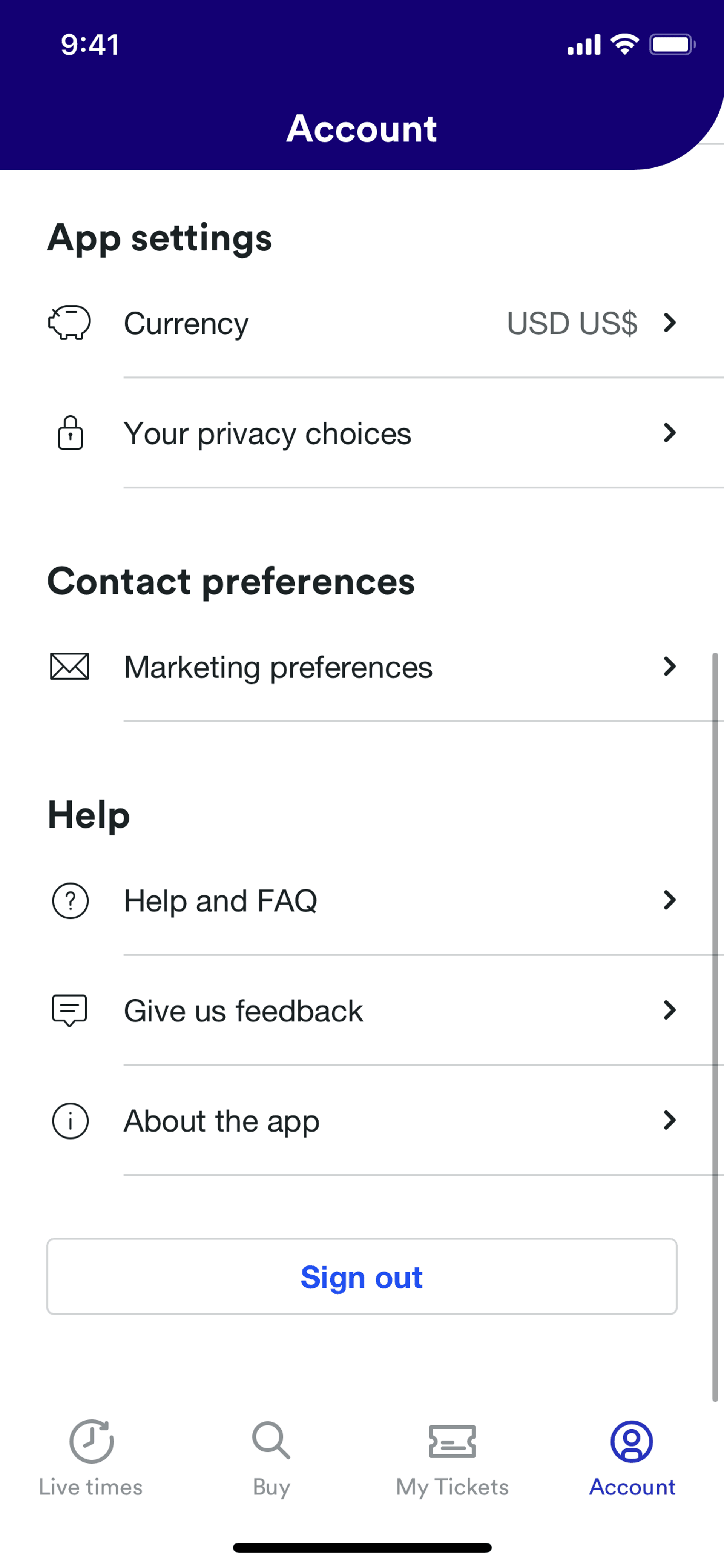 Trainline iOS Travel & Transportation interface screenshot 15