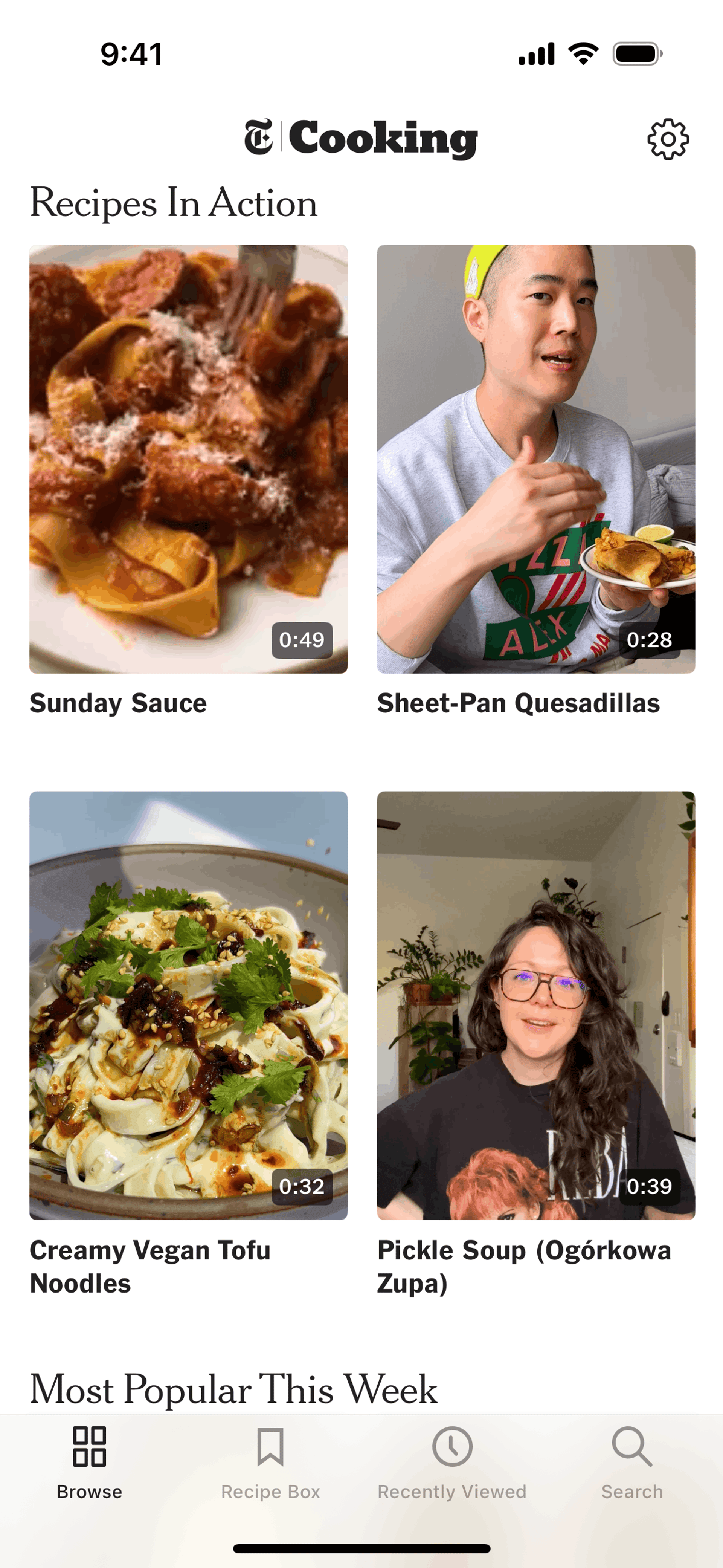NYT Cooking iOS Food & Drink interface screenshot 4