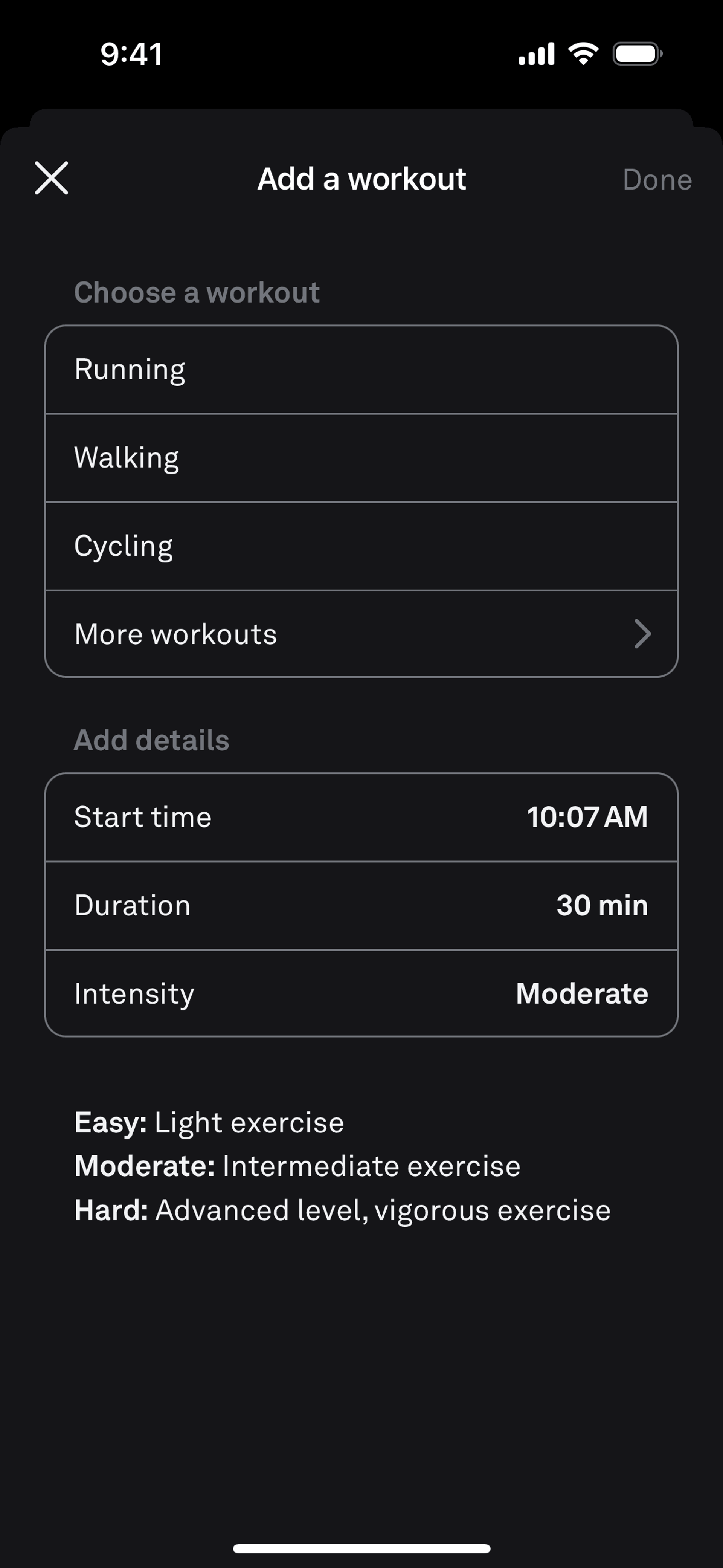 Oura iOS Health & Fitness interface screenshot 3