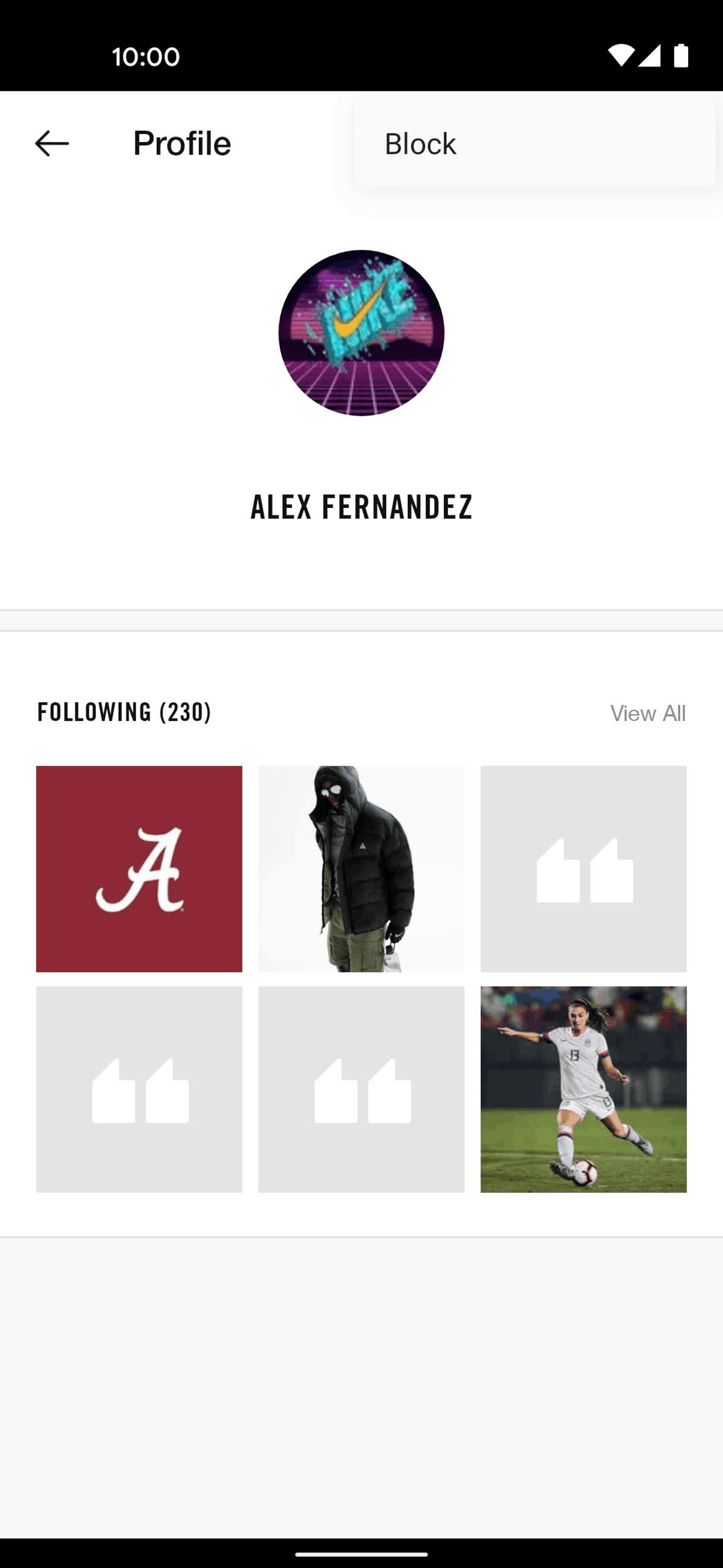 Nike Android Shopping interface screenshot 10