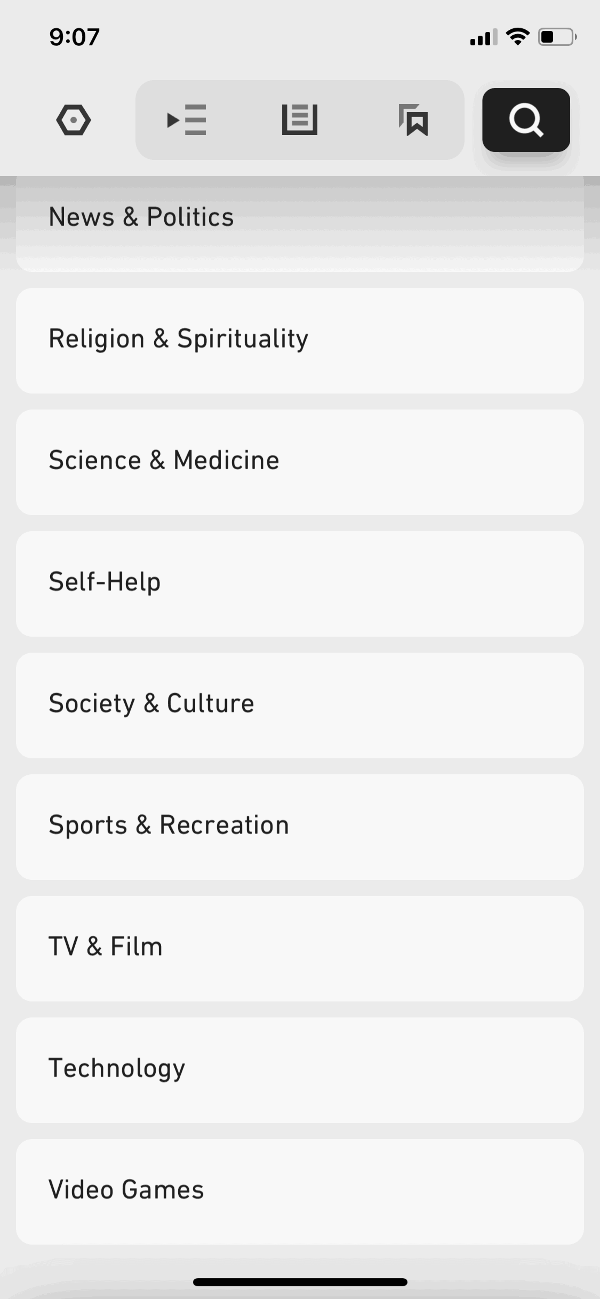 Agora iOS News interface screenshot 11