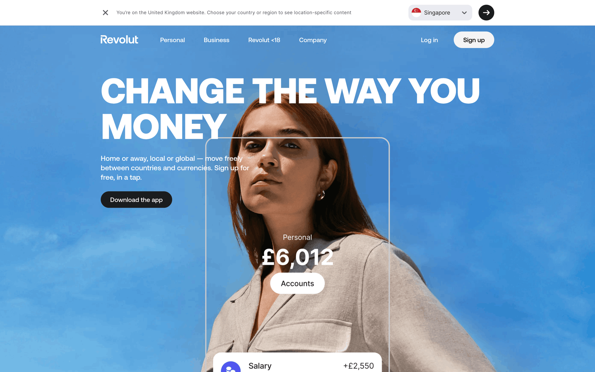 Revolut Web Finance interface screenshot 2