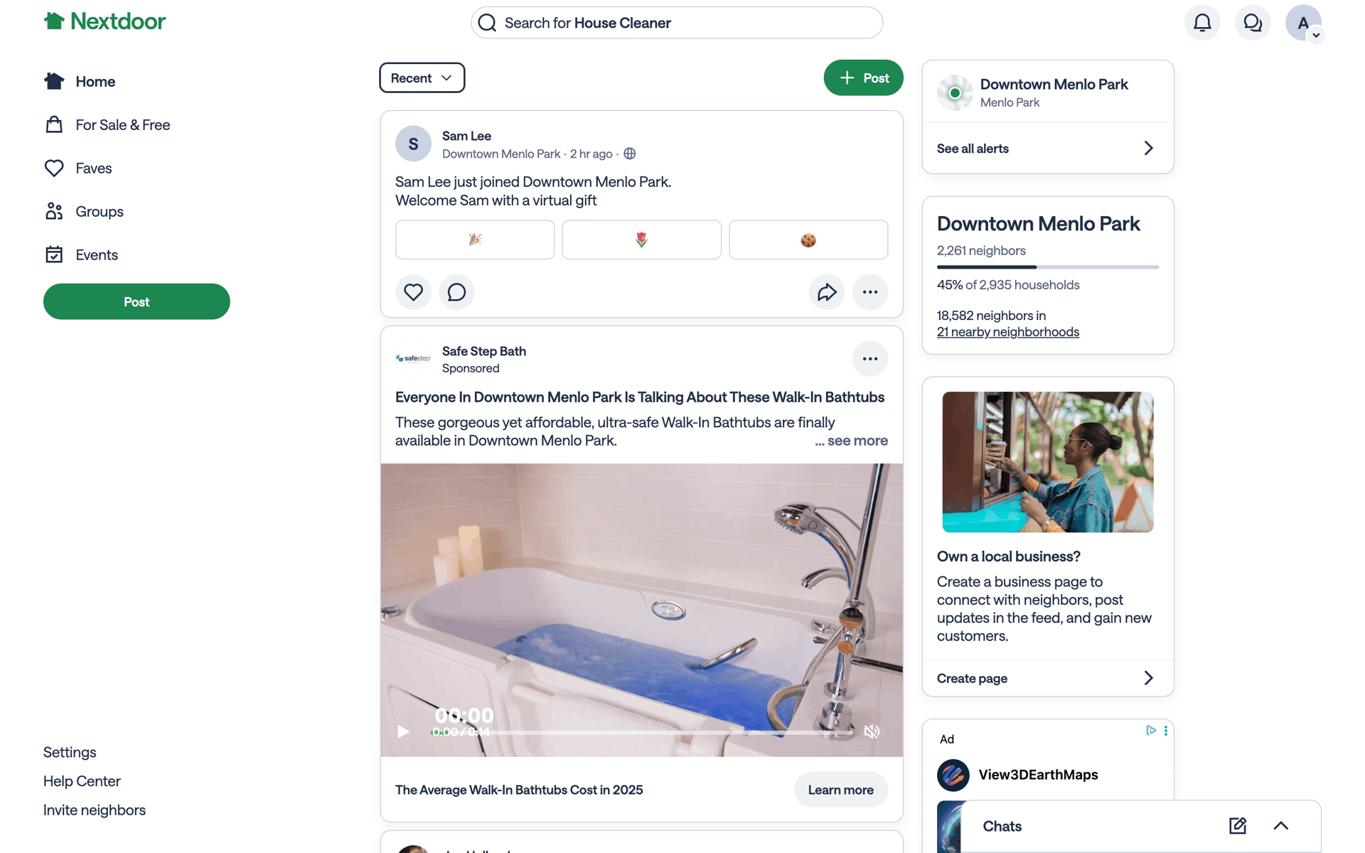 Nextdoor Web Social Networking interface screenshot 10